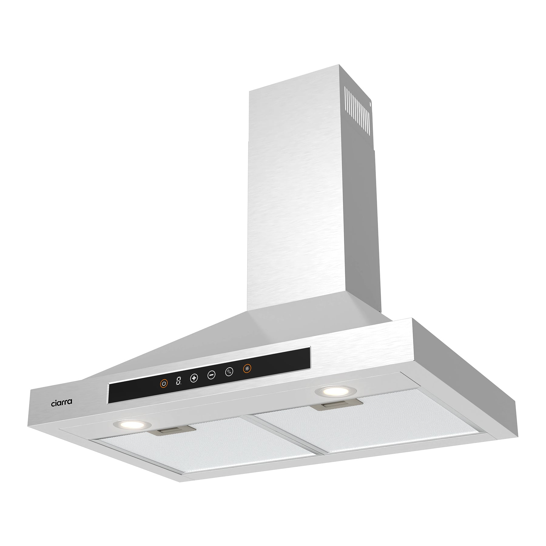 CIARRA 30 Inch Smart Wall Mount Range Hood with Alexa & Google Home Voice Control - Stainless Steel Kitchen Vent Hood for Modern Homes - Perfect for Cooking, Grilling & Smoke Removal