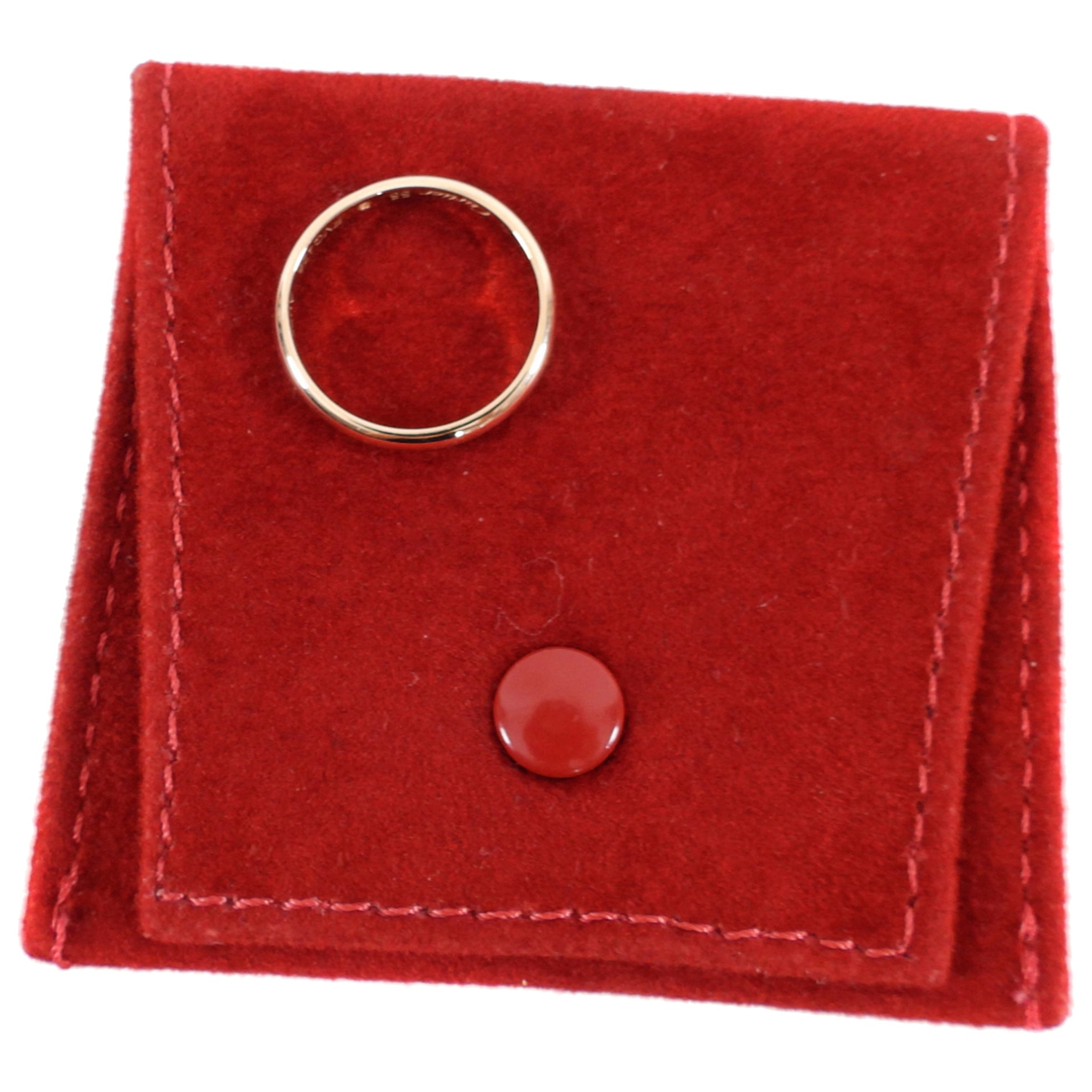 Cartier 1895 Wedding Band in 18K Rose Gold with Diamond Accents - Elegant Engagement Ring & Anniversary Gift for Women