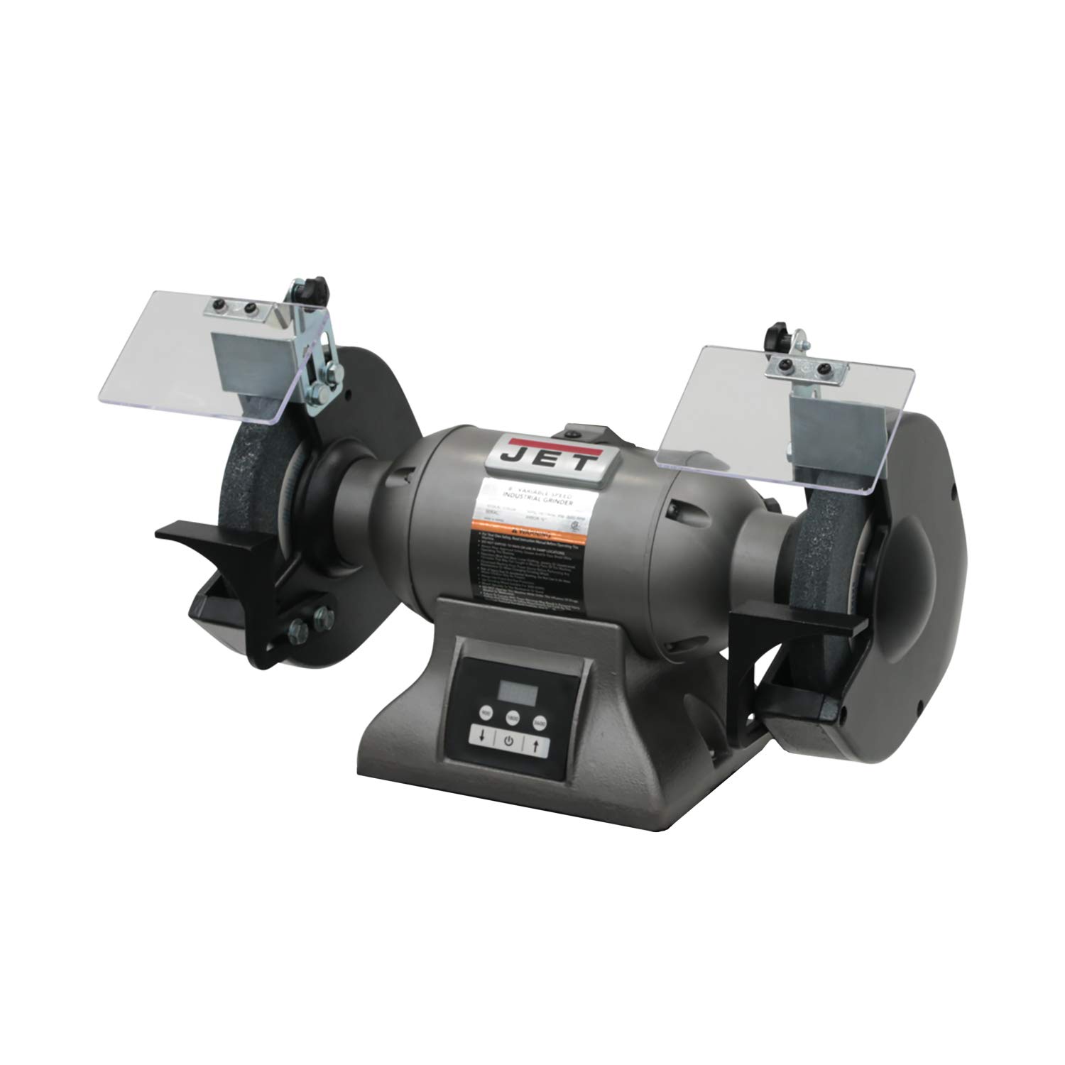 JET 8-Inch Variable-Speed Bench Grinder, 1 HP, 1Ph 115/230V (IBG-8VS) - Perfect for Metalworking, Sharpening Tools & DIY Projects