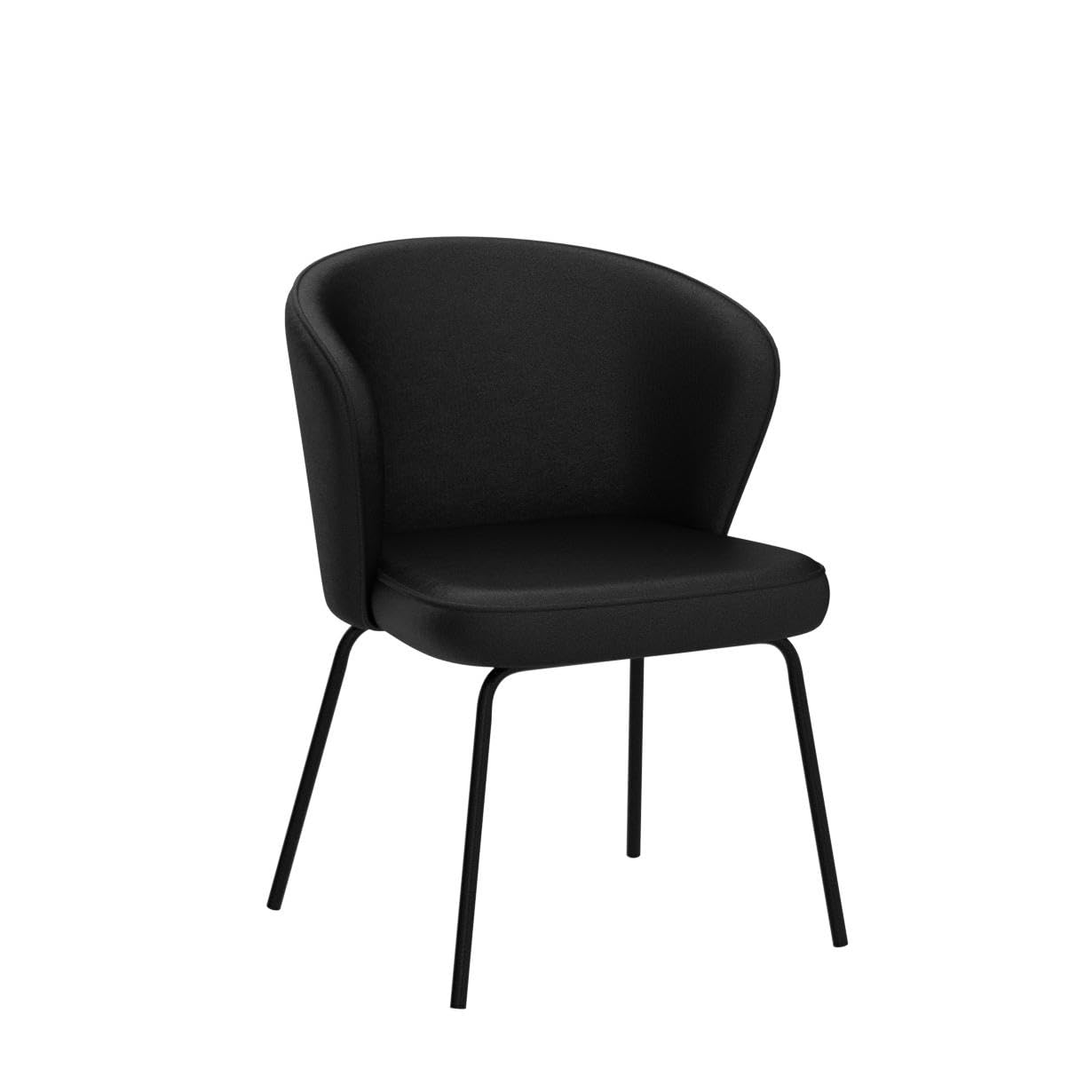 Premium Velvet Upholstered Dining Chairs Set of 2 - Modern Wingback Kitchen Chairs with Curved Design & Sturdy Metal Legs for Dining Room, Kitchen, Living Room | Elegant Home Decor & Comfortable Seating Solution for Family Meals & Entertaining Guests