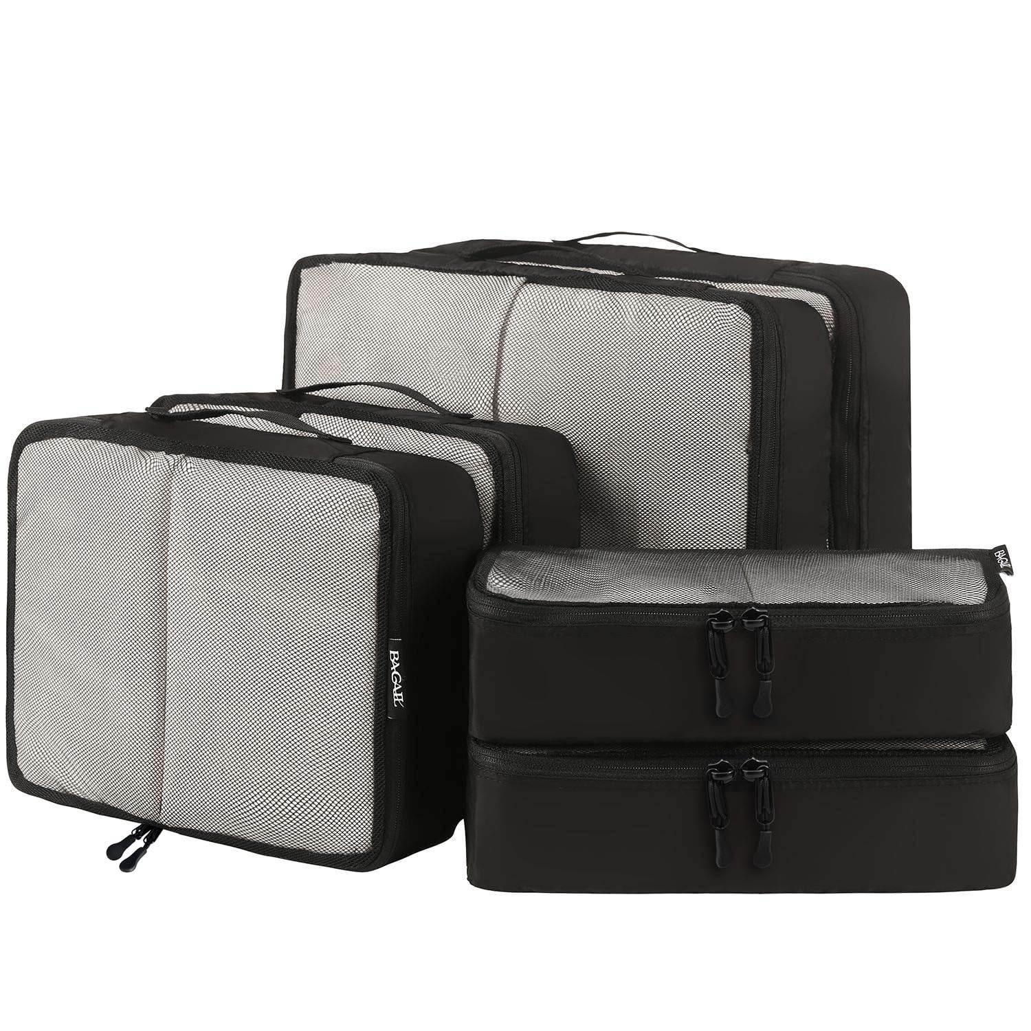 BAGAIL 6 Set Packing Cubes for Travel - Lightweight Luggage Organizers with Mesh Panels | Perfect for Suitcases, Backpacks & Carry-Ons | Travel Essentials for Business Trips & Vacations