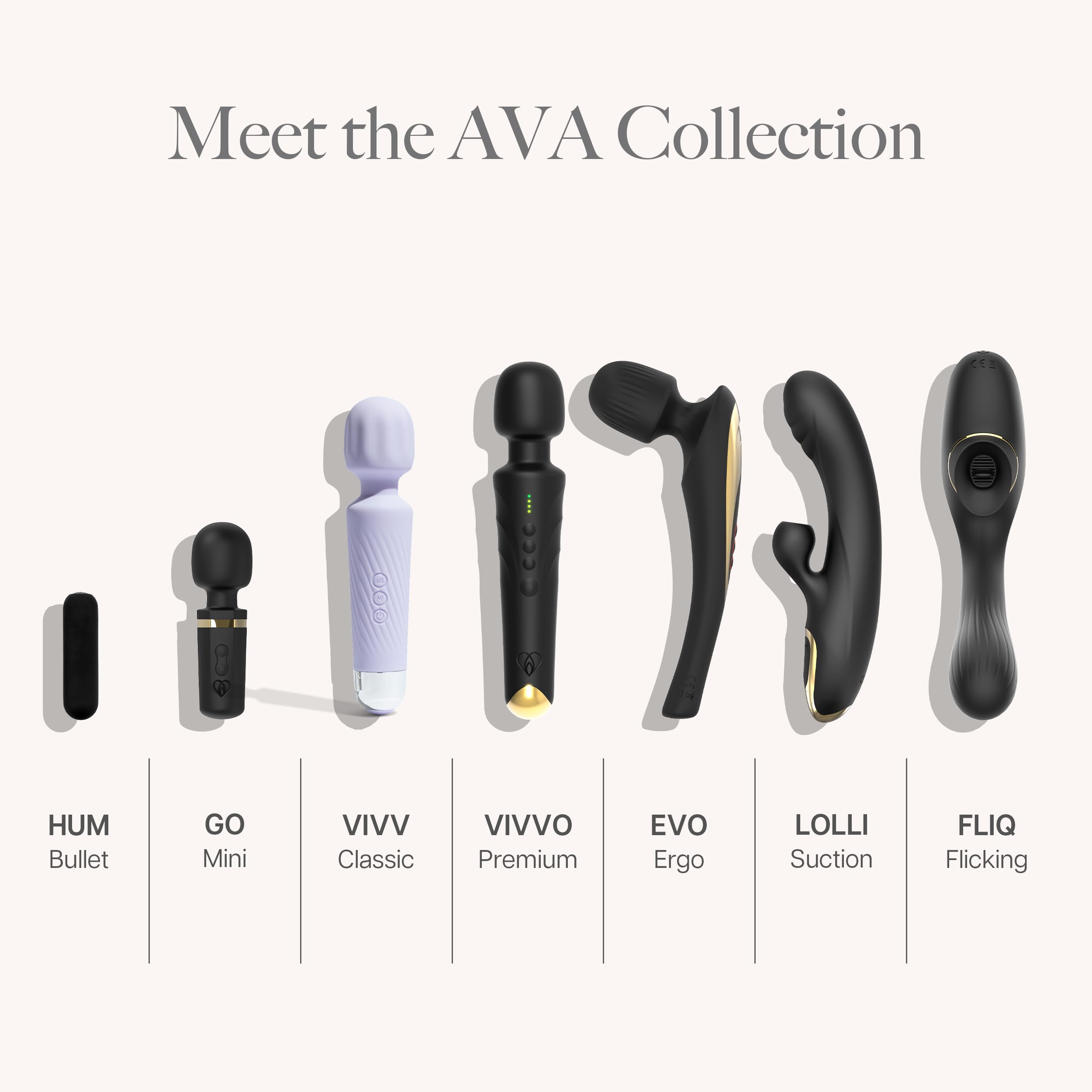 Ava Vibrator Wand - Powerful Clit Stimulator for Women, 20 Vibration Patterns & 8 Speeds, Quiet & Compact Adult Sex Toy - Perfect Gift for Her (Purple) | Enhance Intimacy & Solo Pleasure in the Bedroom