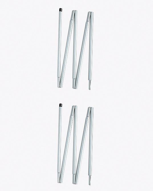 125cm Lightweight Tarp Poles (2-Pack) - Durable Tent Stakes for Camping, Hiking, and Outdoor Shelter Setup