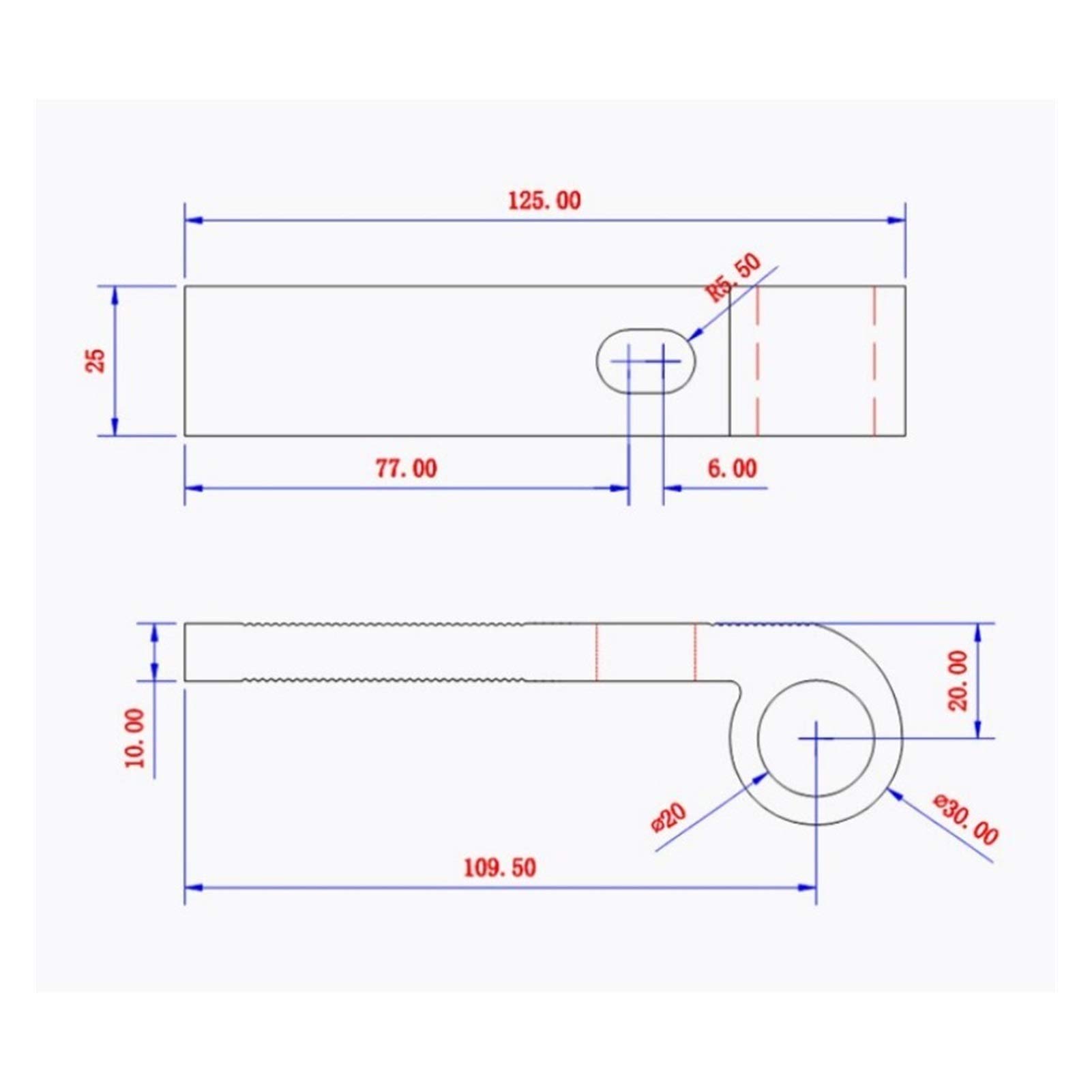 4-Piece Universal Platen Miter Track Clamping Blocks Set with M8 Screws - T-Track Chute Blocks for Woodworking (Red) - Perfect for Table Saw Jigs, Router Tables & DIY Wood Projects