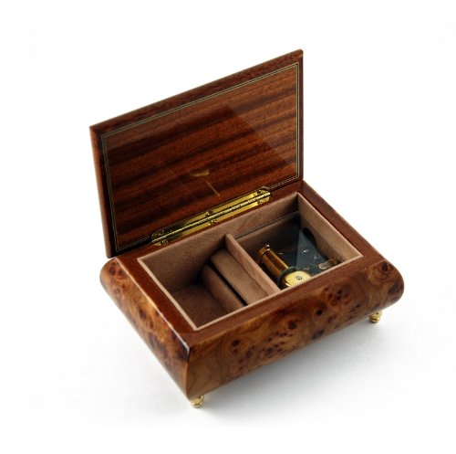 Collectible Basketball Themed Wood Inlay Musical Jewelry Box - 30 Note Ave Maria Song - Perfect Gift for Sports Fans & Music Lovers - Home Decor & Jewelry Storage