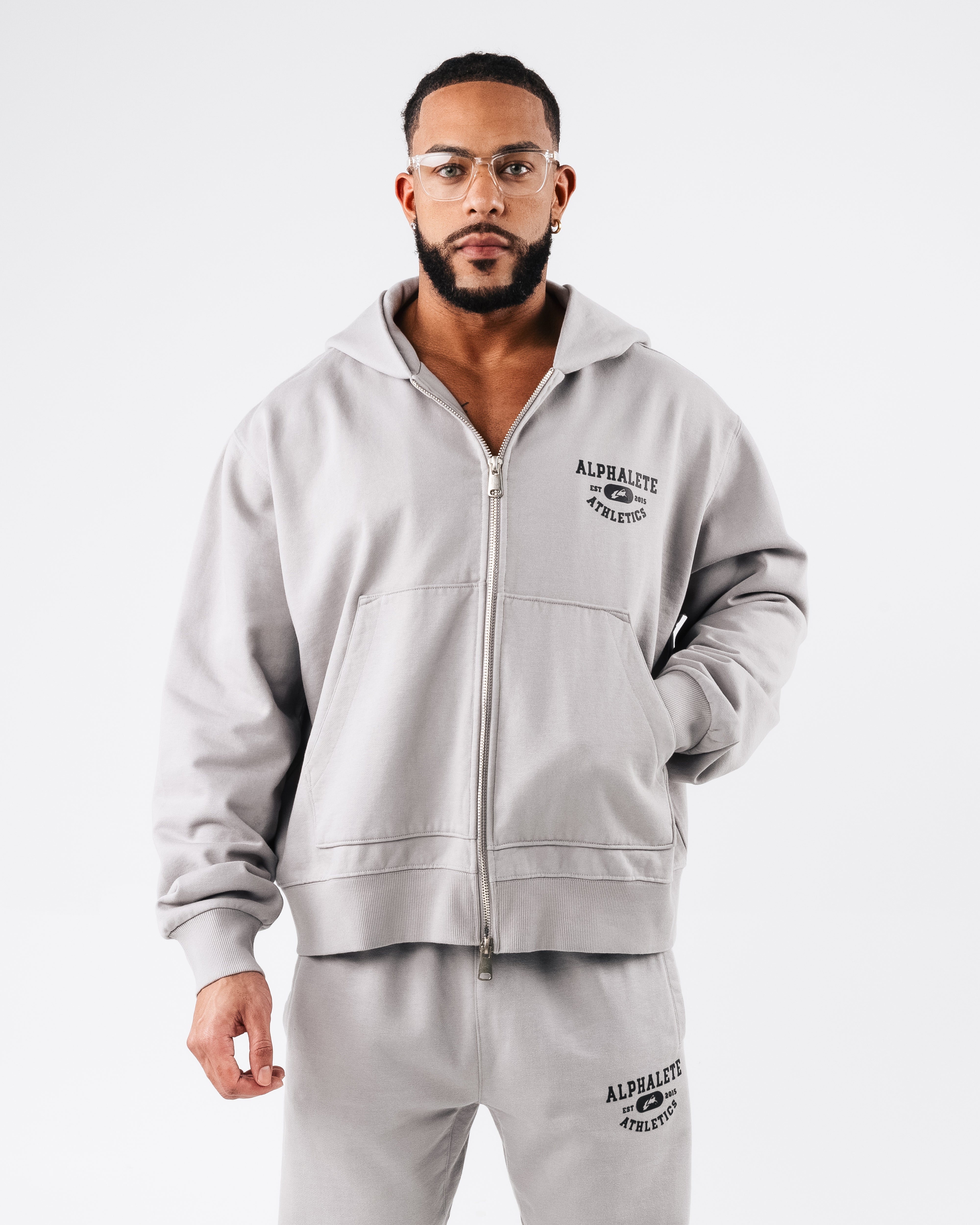 Vintage Zip Up Hoodie for Men - Retro Style Pullover with Front Pocket - Perfect for Casual Wear, Street Fashion & Outdoor Activities