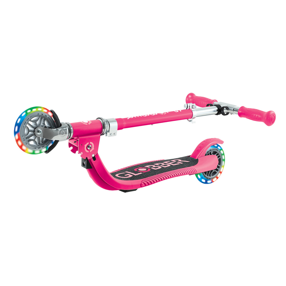 Globber Junior Foldable Flow Scooter with LED Lights - Perfect for Kids' Outdoor Fun, Commuting & Neighborhood Rides