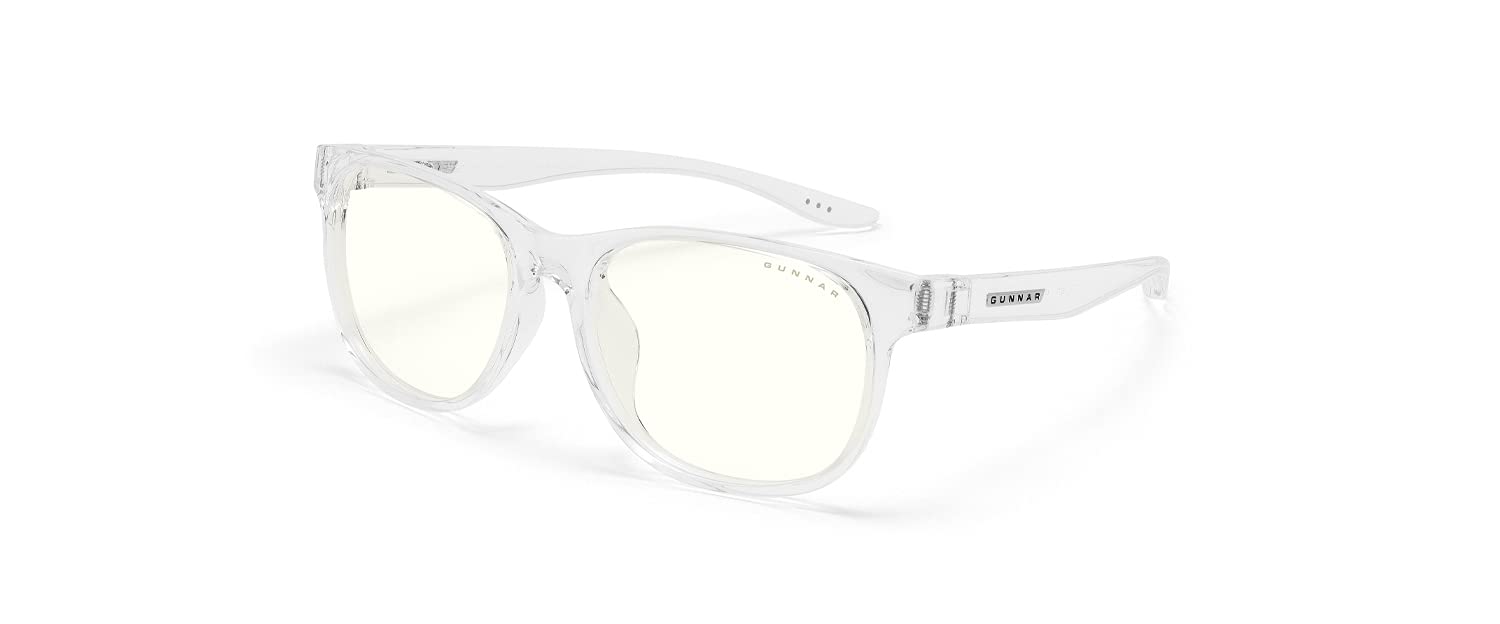 GUNNAR Blue Light Blocking Glasses for Kids 8-12 Years Old - 35% Blue Light Filter - Crystal Clear & Rush Tint - Eye Protection for Gaming, Online Learning & Screen Time