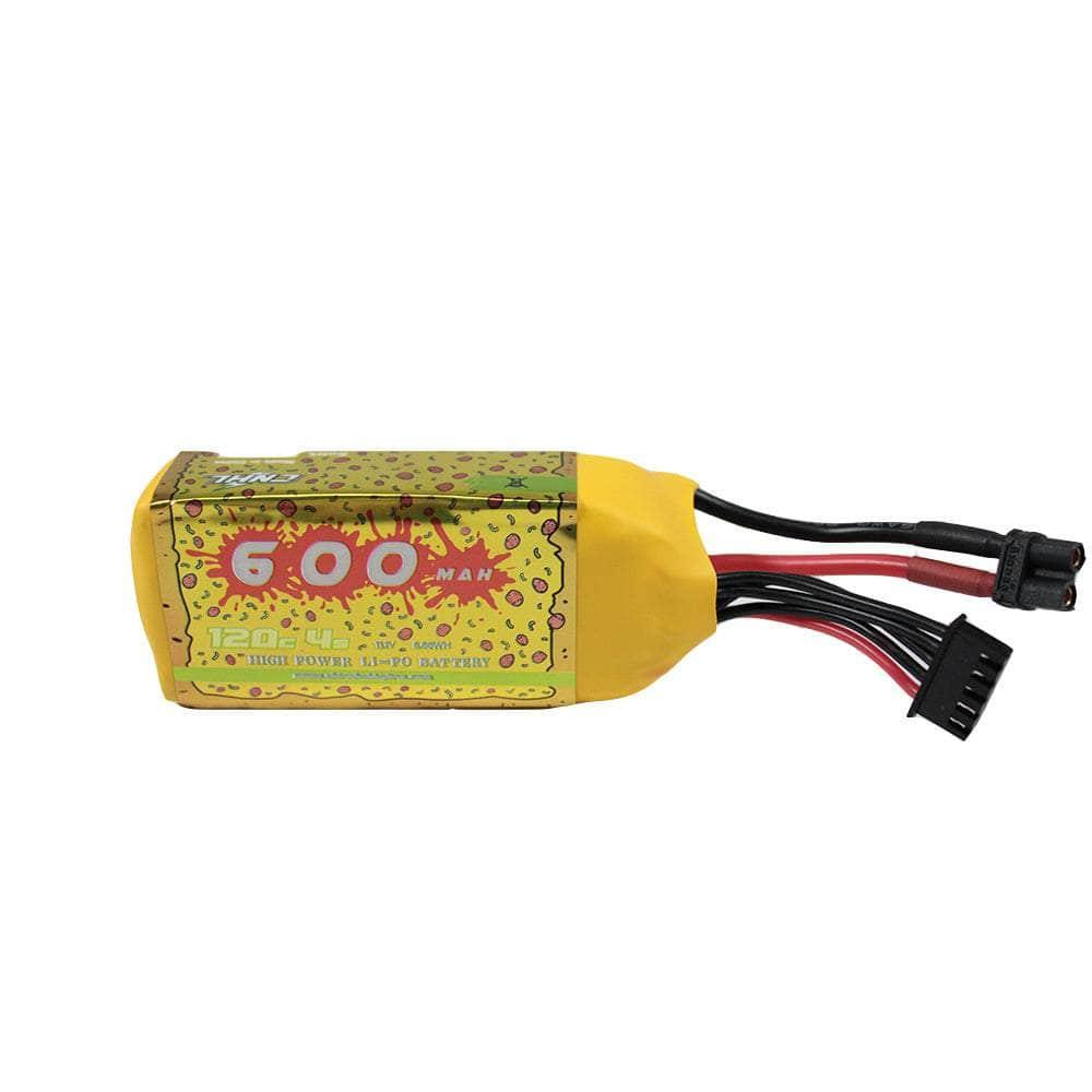 CNHL SpeedyPizza 14.8V 4S 600mAh 120C High Performance LiPo Battery with XT30 Connector - Perfect for RC Drones, Racing Cars, and FPV Models