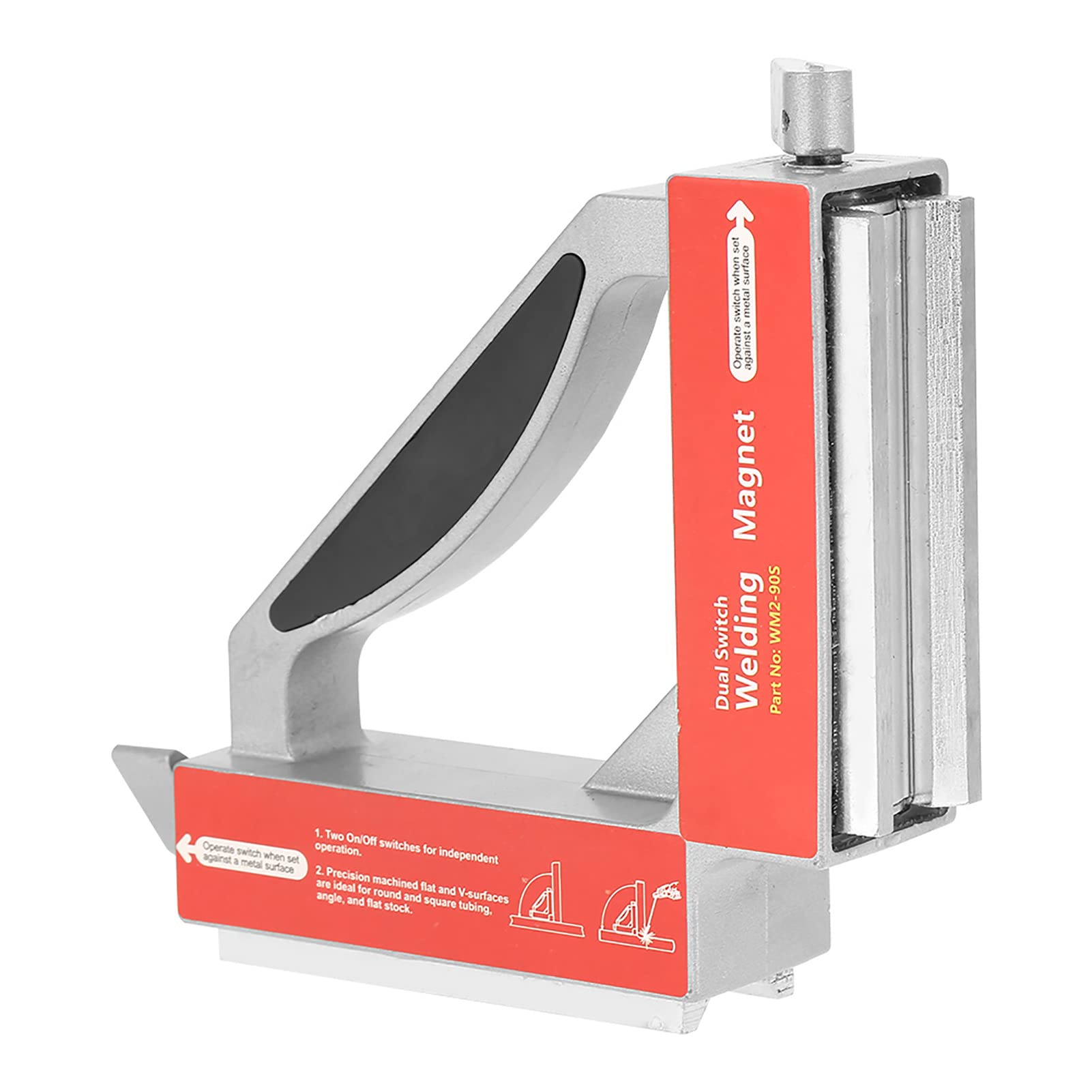 90 Degree Magnetic Welding Holder - Switch Welding Magnet Jig for Arc Welding & Soldering - Perfect for Metal Fabrication, DIY Projects, and Automotive Repair