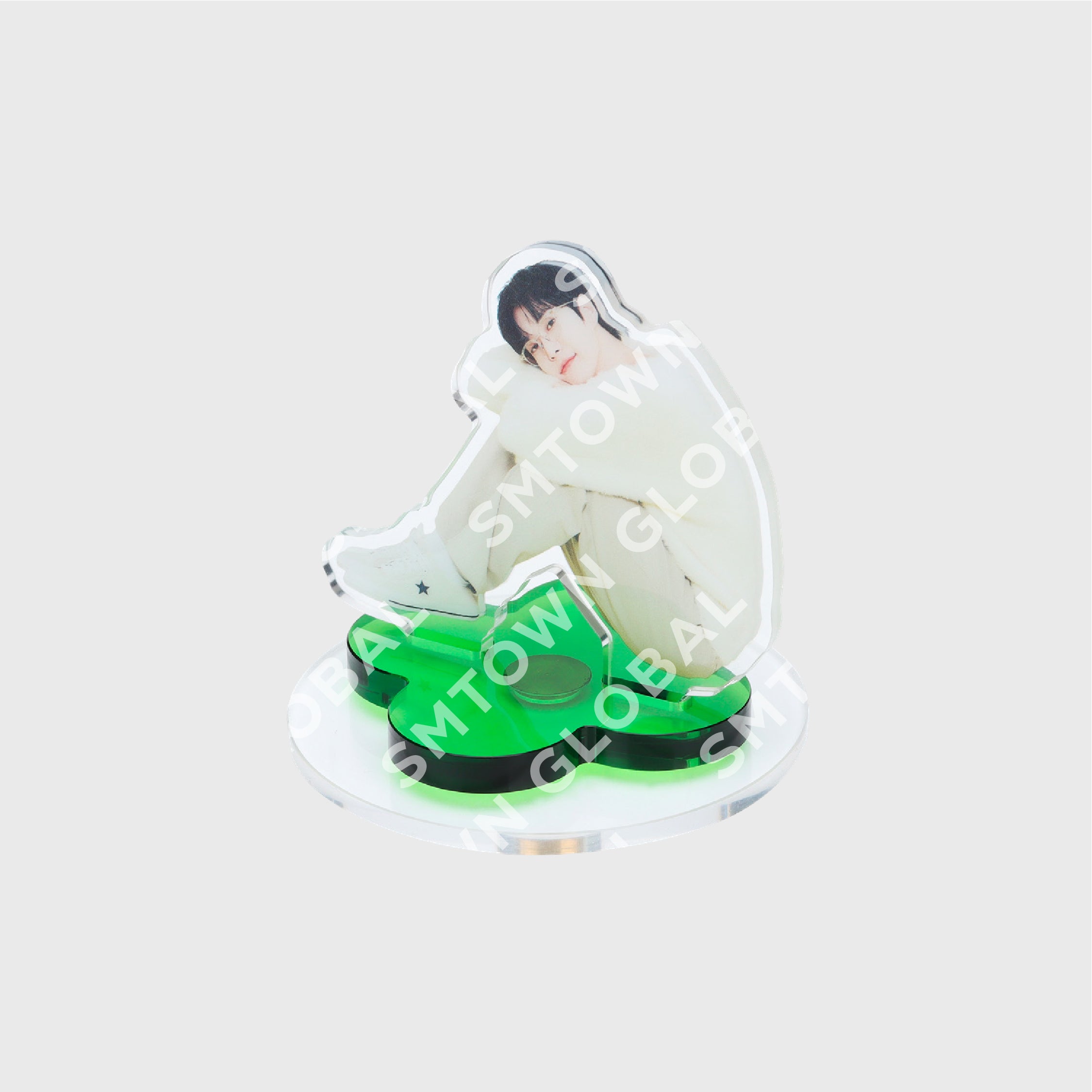 Mini Acrylic Turning Stand Set for K-Pop Merchandise Display - Perfect for DOYOUNG 2024 Concert [Dearest Youth] MD Collection - Ideal for Fan Meetings, Concerts & Home Decor