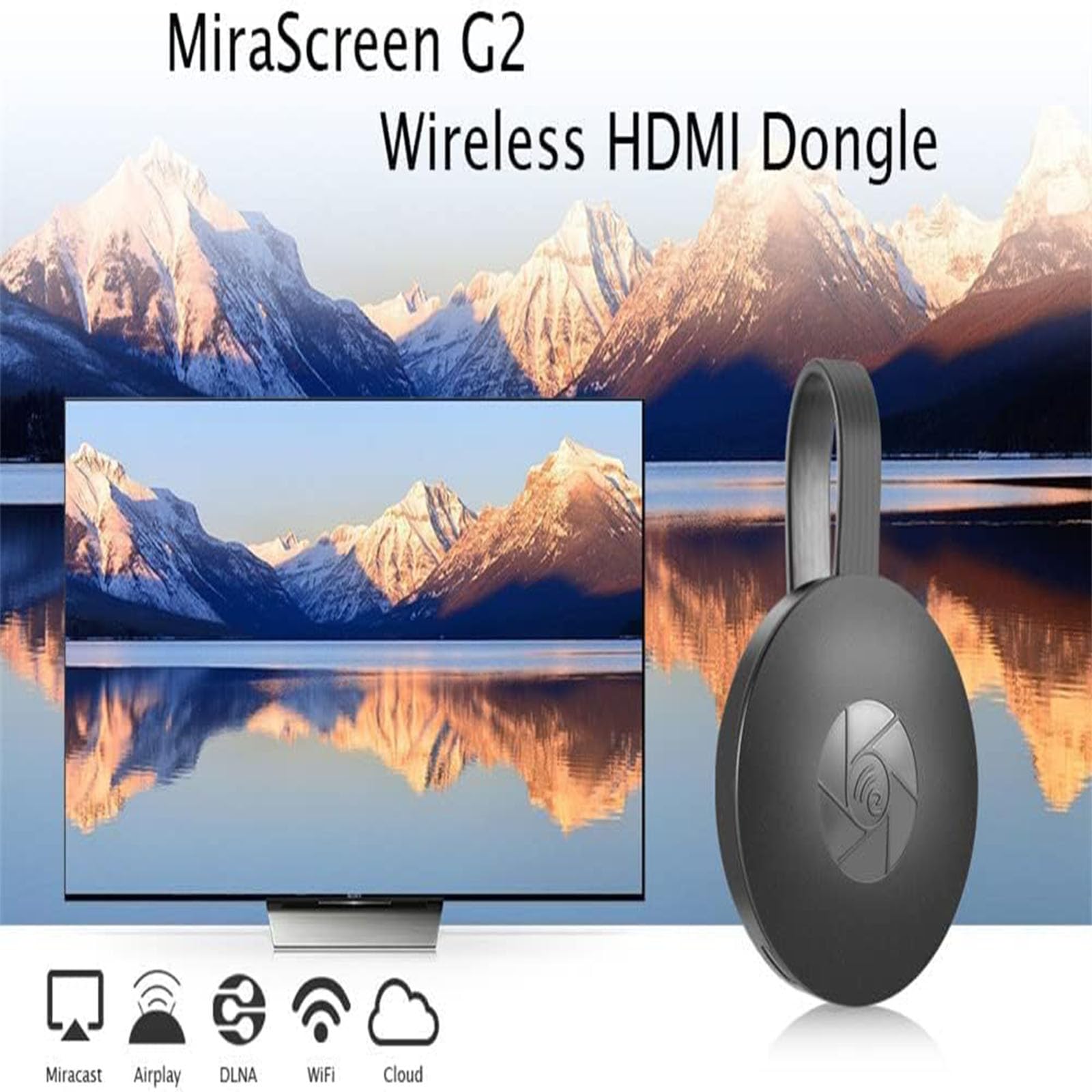 Jeeeun Donflix Wireless HDMI Transmitter - 1080p HD Wireless Streaming Media Box for TV & Projector, No Delay HDMI Extender, Smartphone to HDTV, Supports Video/Audio/Files (1pc) - Perfect for Home Theater, Presentations & Gaming