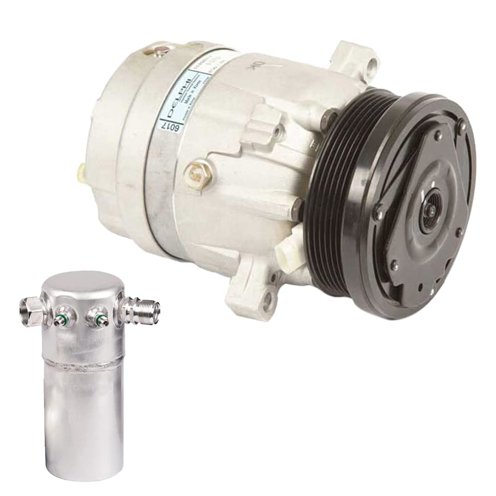 New AC Compressor with A/C Drier for 1987-1988 Chevy Celebrity - BuyAutoParts 61-89716R2 | Perfect for Car AC Repair & Cooling System Maintenance