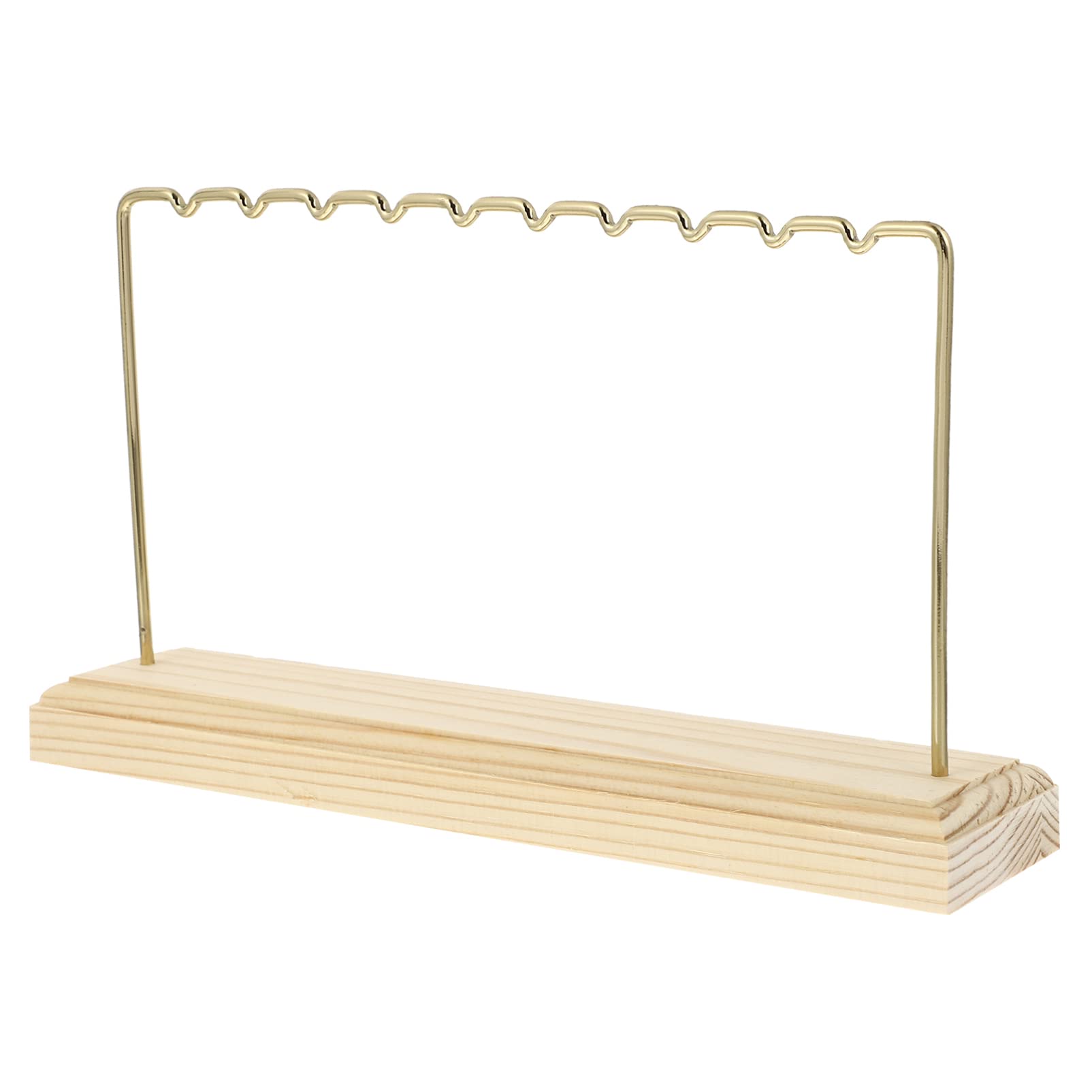 BESPORTBLE Wooden Earring Holder Stand - Jewelry Display Organizer for Earrings, Necklaces & Bracelets - Perfect for Bedroom, Bathroom & Retail Store Décor