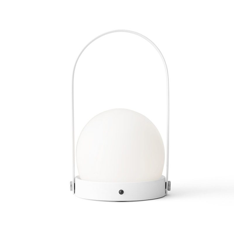 AUDO CPH Carrie Portable Rechargeable LED Table Lamp - Modern White Desk Light for Home Office, Bedroom, Dorm & Nightstand Use