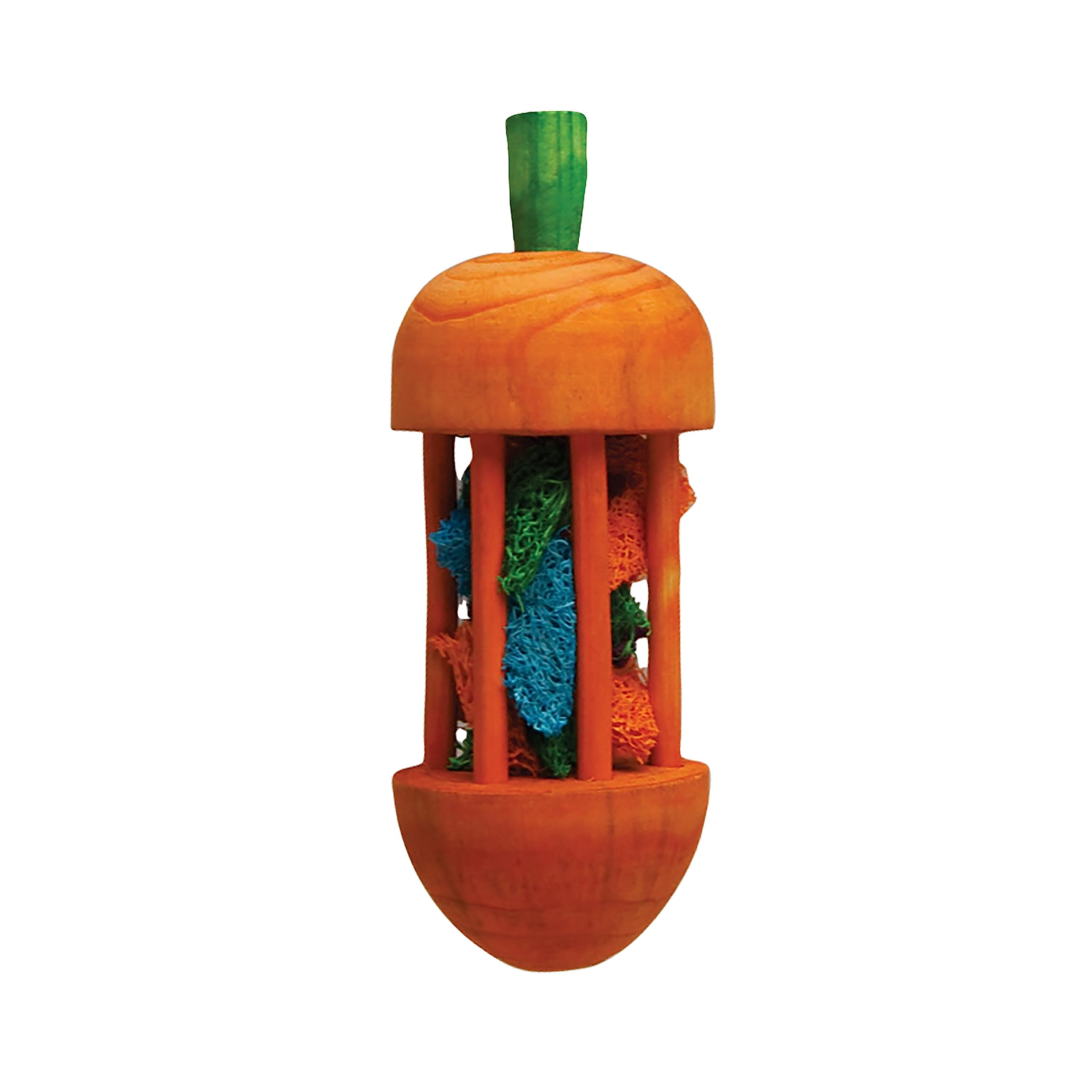 Kaytee Carousel Chew Toy for Rabbits & Small Pets - Large Carrot Shape - Durable Chewing Toy for Dental Health - Perfect for Cage Enrichment & Playtime