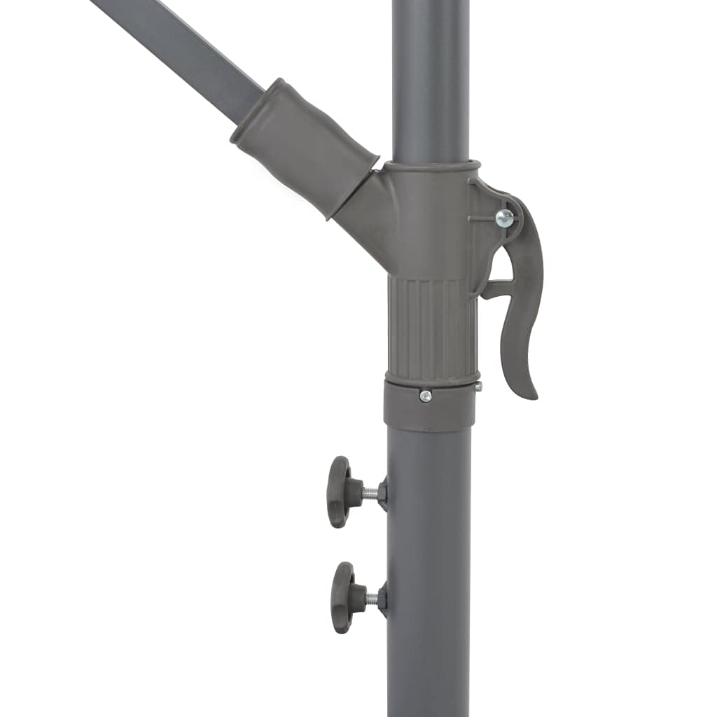 Outdoor Cantilever Umbrella with LED Lights - 118.1