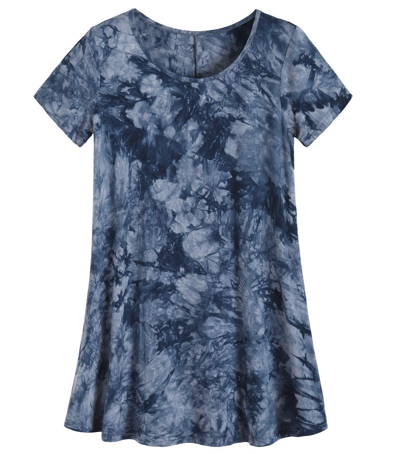 Women's Casual Swing Tunic Top - Flowy Loose Fit Blouse for Everyday Wear | Perfect for Office, Weekend Outfits & Layering