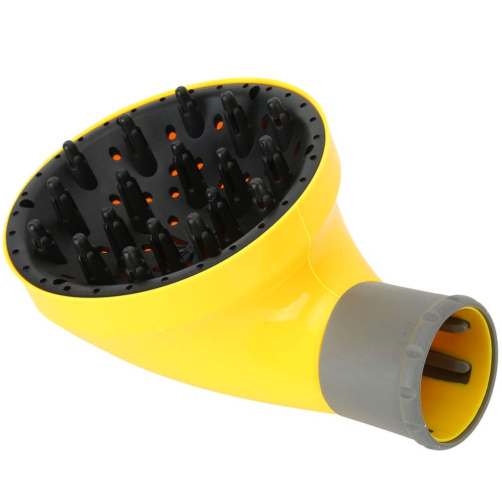 ANGGREK Universal Hair Diffuser for Blow Dryer - Professional Styling Attachment for Curly & Wavy Hair (Yellow) | Perfect for Home Salon Use & Travel Hair Care