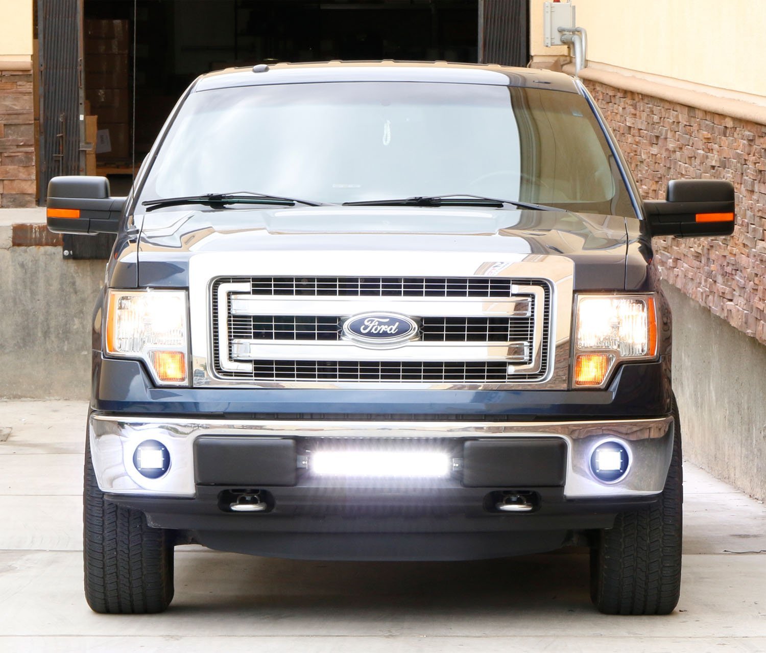 40W CREE LED Pods with Fog Lights Mounting Bracket & Wiring Harness - Compatible with 2006-2014 Ford F150 Trucks | Off-Road Lighting, Fog Light Replacement, Night Driving Safety