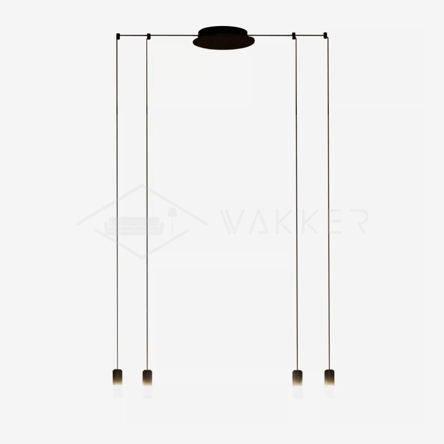 Modern Line Form Pendant Light - Minimalist Ceiling Lighting Fixture for Kitchen, Dining Room & Living Room - Sleek Scandinavian Design Home Decor