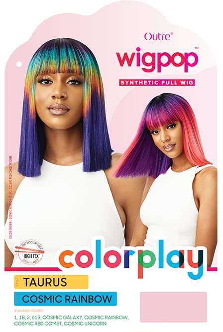 Outre Full Wig by Wigpop - Heat Resistant Synthetic Fiber Wig in High Tex Taurus (613 Blonde) for Cosplay, Costume Parties & Everyday Glamour