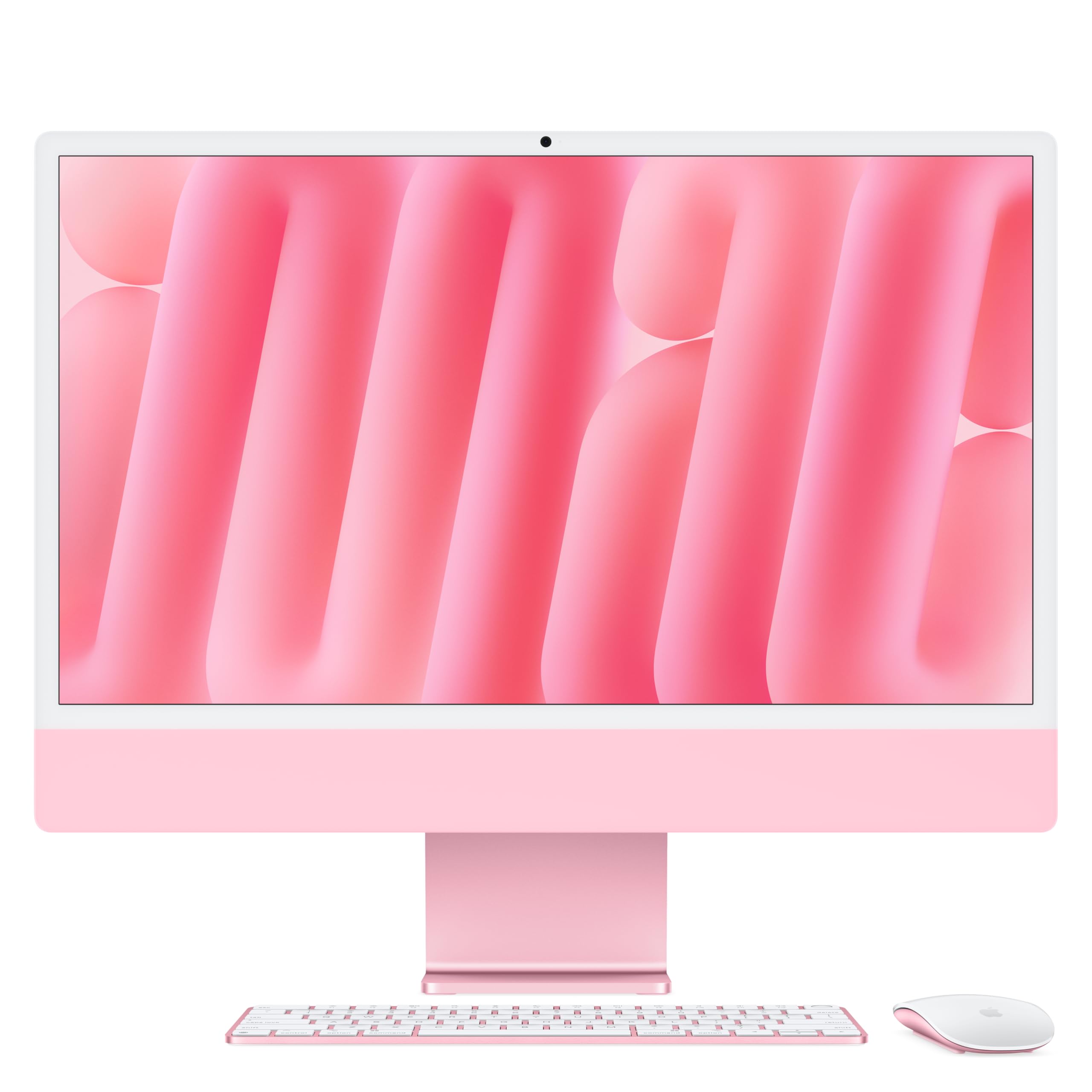 Apple 2024 iMac 24-inch All-in-One Desktop Computer with M4 Chip (10-Core CPU/10-Core GPU) - 16GB Unified Memory, 512GB SSD, Retina 4.5K Display - Pink | Perfect for Graphic Design, Video Editing & Home Office Workstations