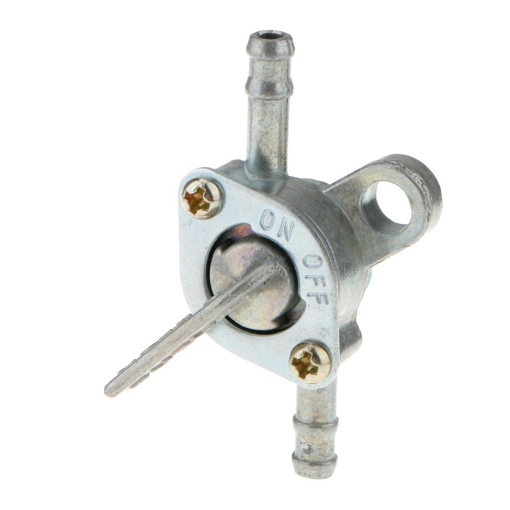 High-Performance Gasoline Valve Switch for ATV, Quad & Dirt Bike - Silver | Durable Fuel Control for Off-Road Adventures & Trail Riding