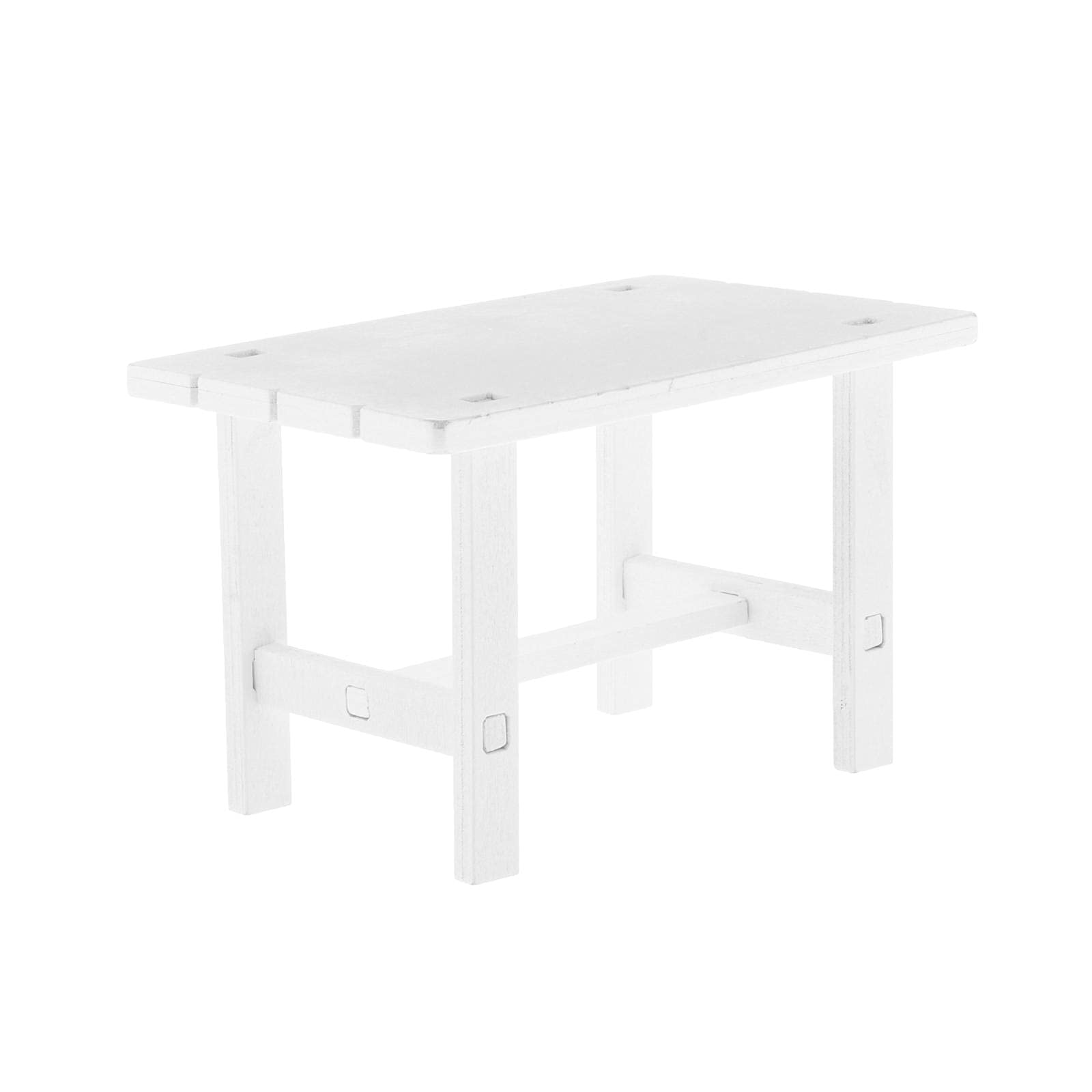 Colcolo 1/6 Scale White Miniature Desk for Action Figures - Perfect for Dollhouse, Model Display & Collectible Scenes