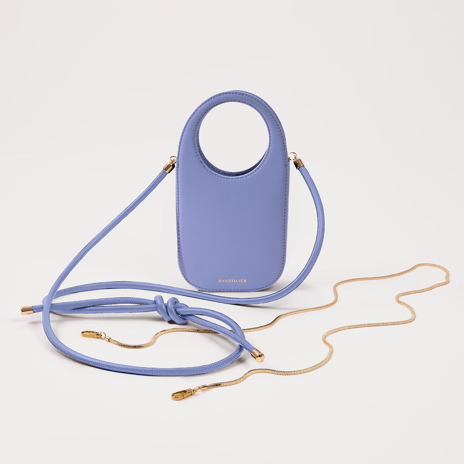 Julian Circle Crossbody Phone Bag - Lavender & Gold - Perfect for Travel, Concerts, and Everyday Use