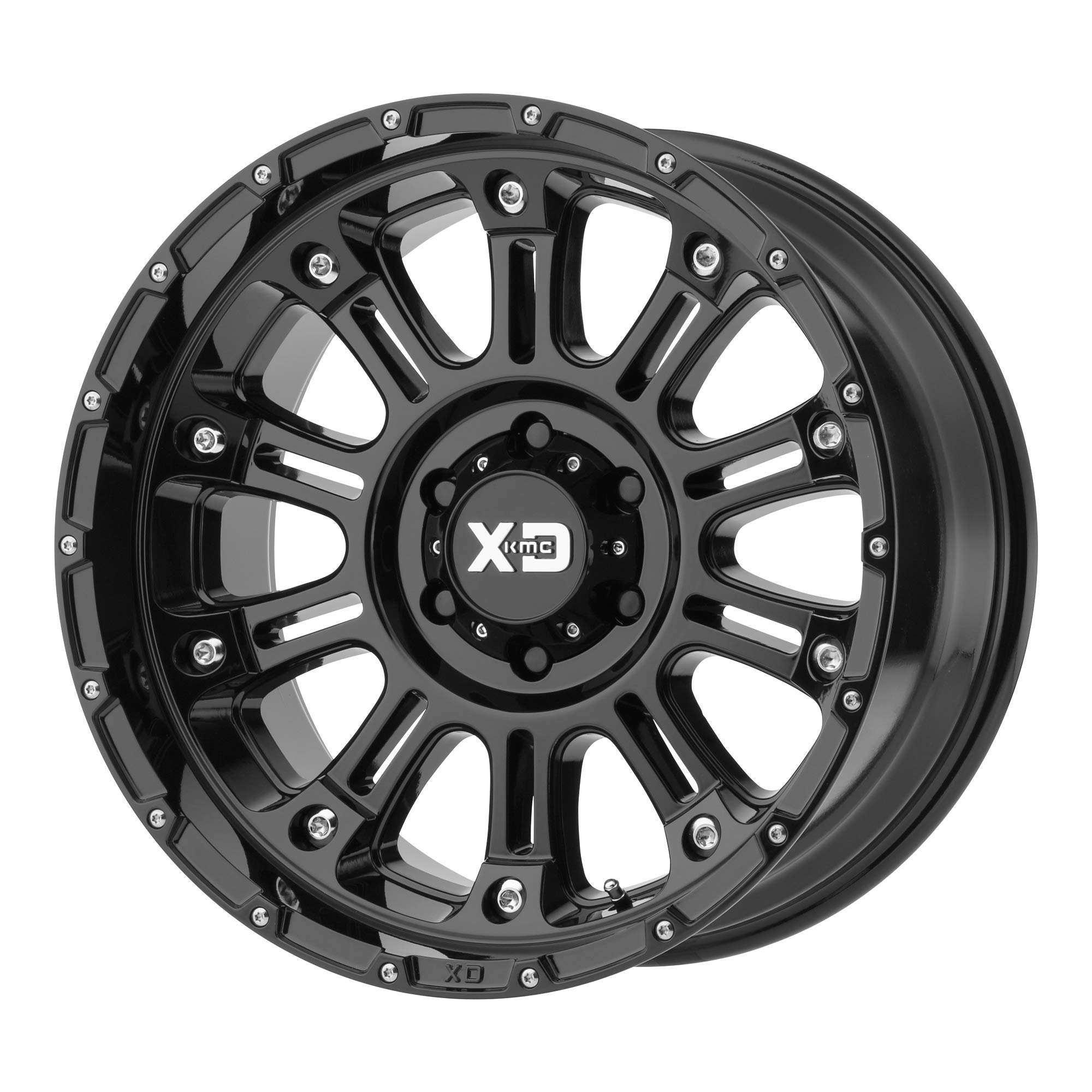 XD SERIES HOSS II Gloss Black 17x9 6x139.70mm -12mm Offset Automotive Wheel - Perfect for Off-Road Trucks, Jeeps & SUVs