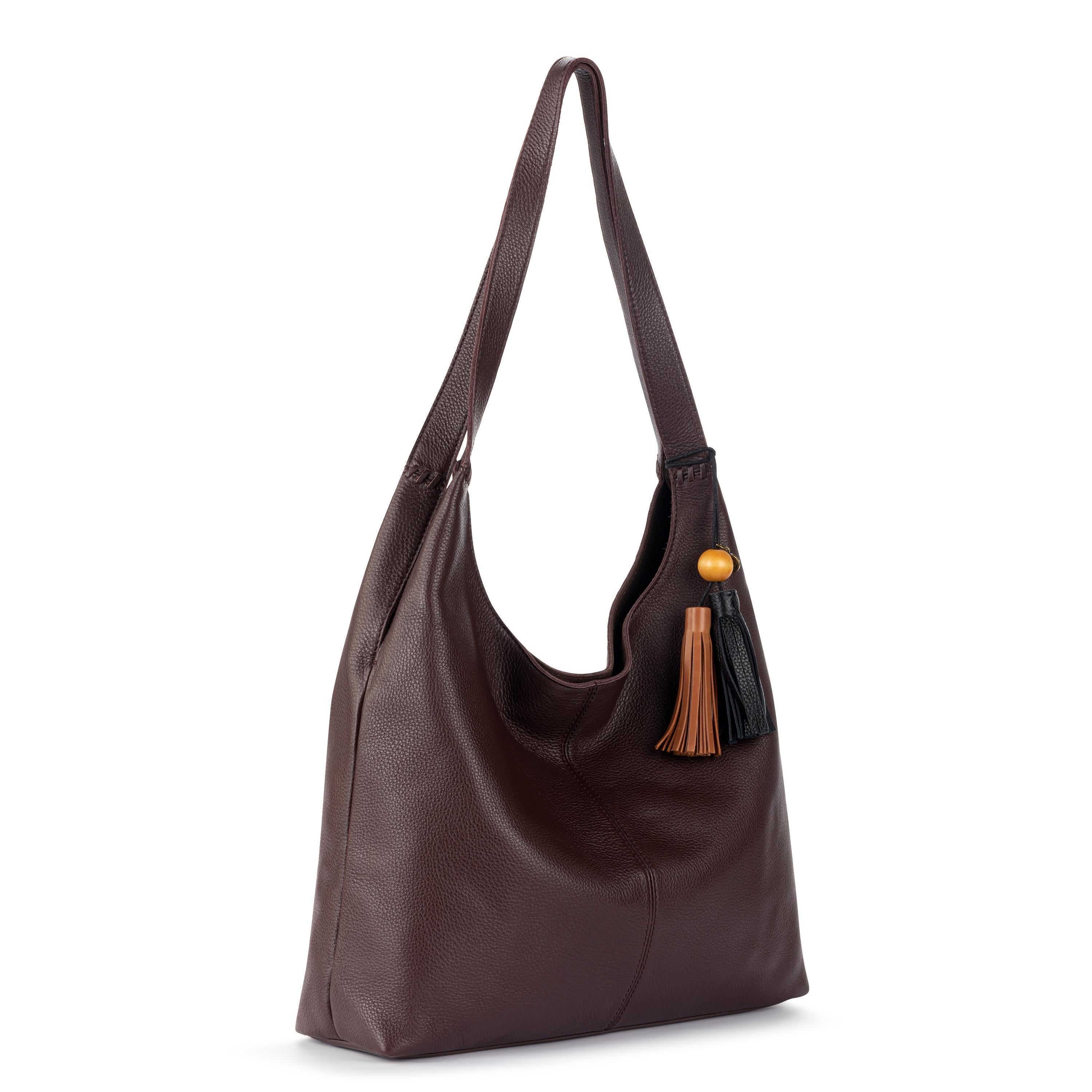 Huntley Hobo Genuine Leather Handbag in Mahogany Brown - Stylish & Durable Women's Shoulder Bag for Work, Travel & Everyday Use