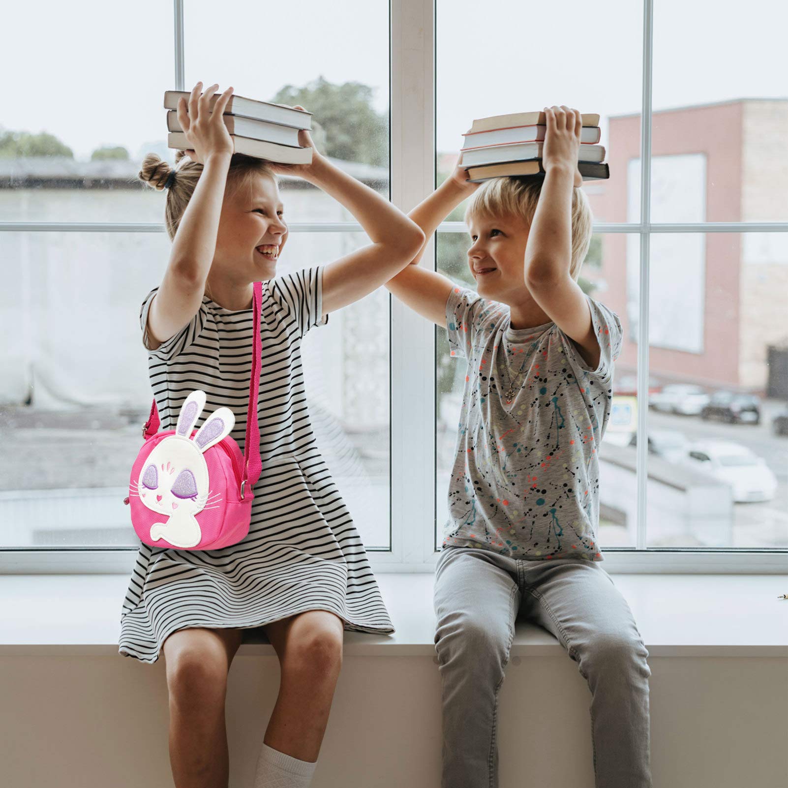 VALICLUD Cute Cartoon Dinosaur Shoulder Bag for Kids - Lightweight Crossbody Purse for Kindergarten, Toddler Favors, Birthday Gifts - Perfect for School, Travel & Daily Use