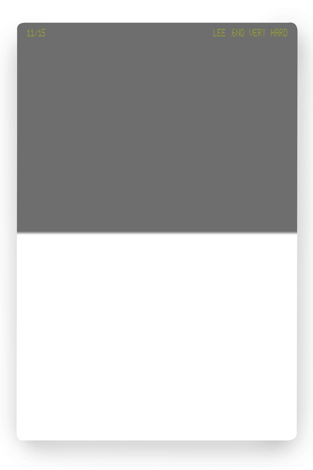 Lee Filters Neutral Density 0.6 Graduated Filter - Very Hard Edge, 100x150mm Resin ND Filter for Landscape & Architectural Photography