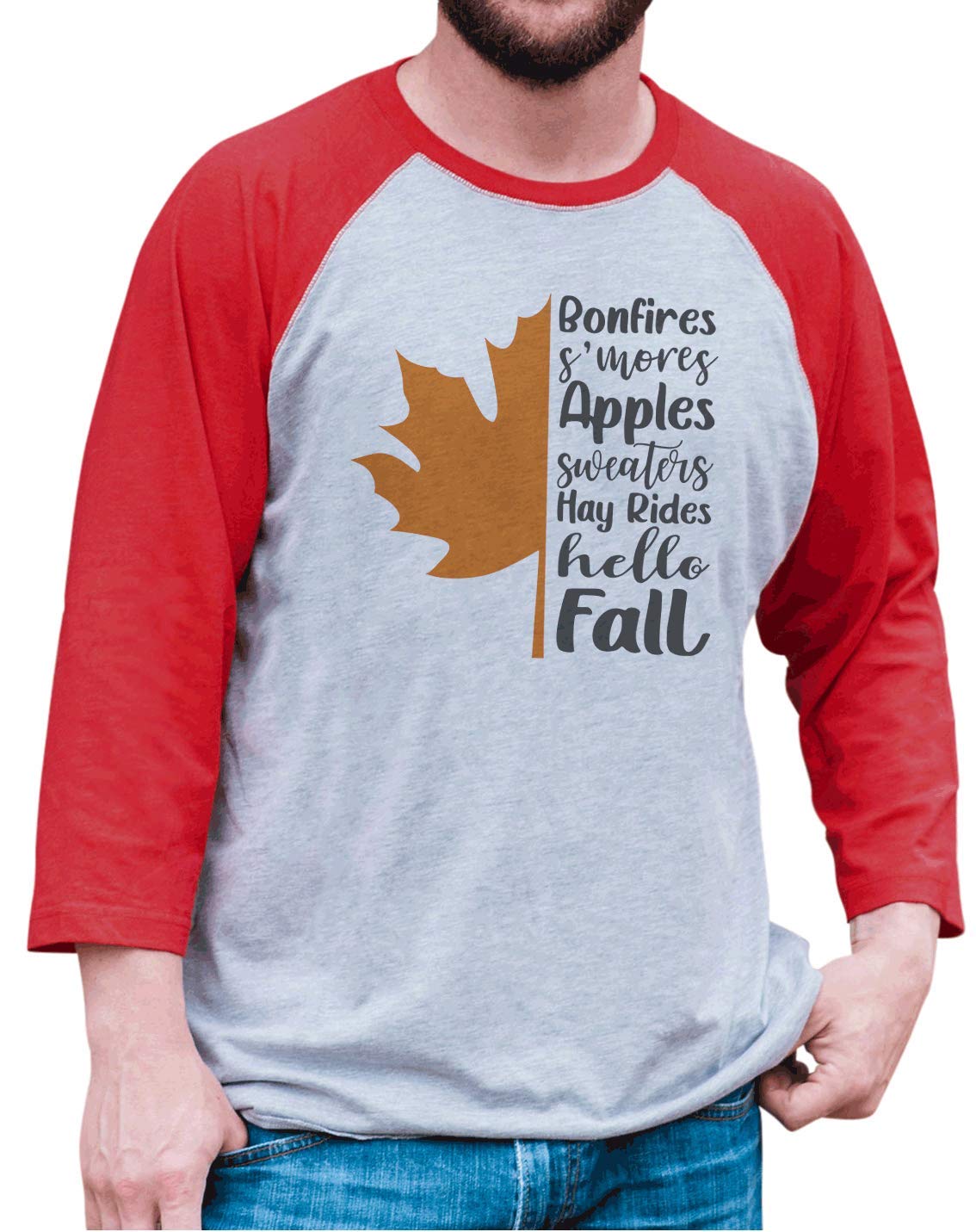Men's Fall Maple Leaf Shirt - 7 ate 9 Apparel | Cozy Flannel Button-Up for Autumn Outdoors & Casual Wear