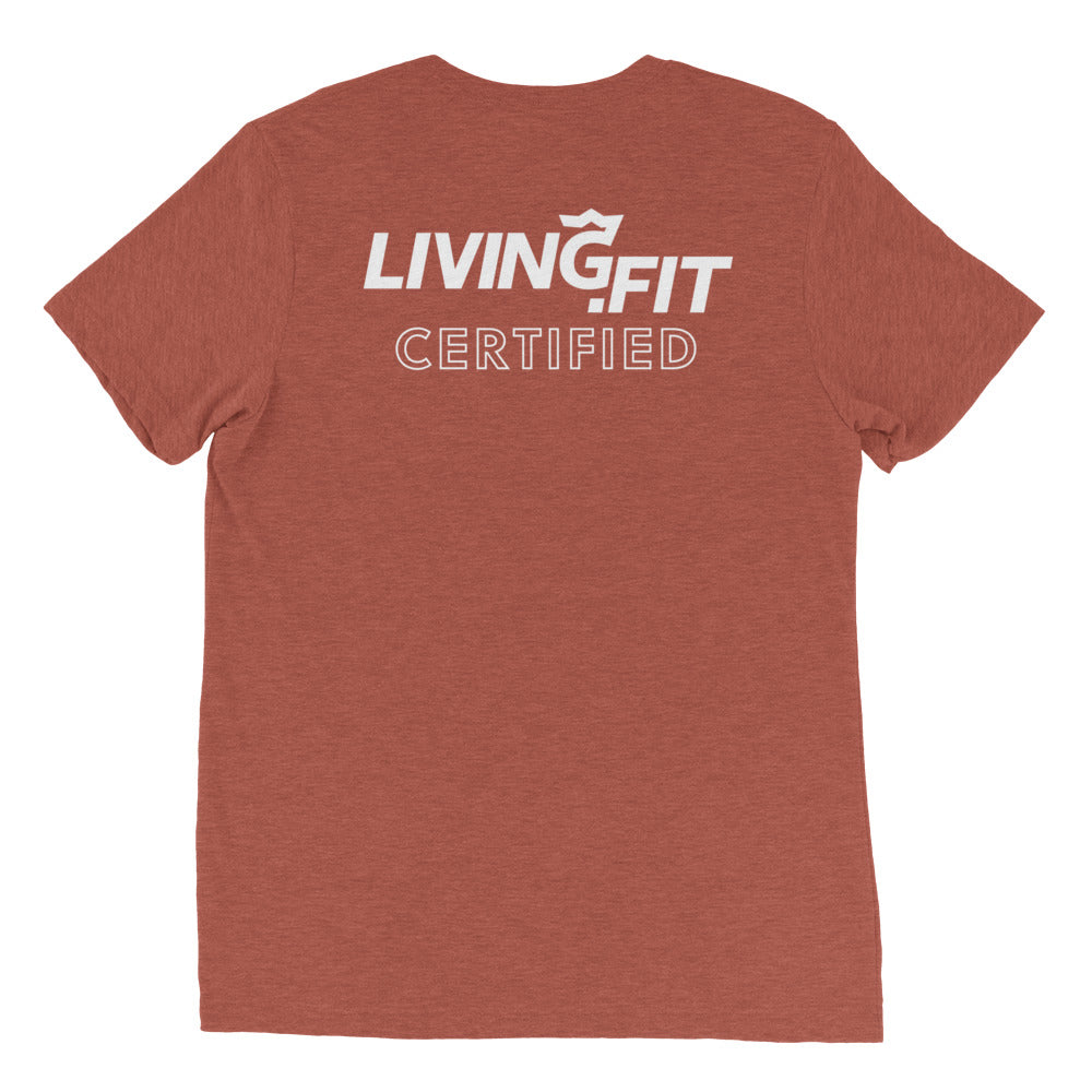 Living.Fit Kettlebell Workout Short Sleeve T-Shirt for Men & Women - Gym, CrossFit & Weight Training Apparel
