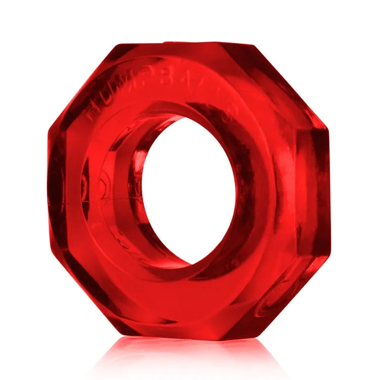 Oxballs Humpballs Cock Ring - Red Silicone Stretchy Penis Ring for Enhanced Pleasure & Erection Support | Perfect for Couples Play & Solo Use