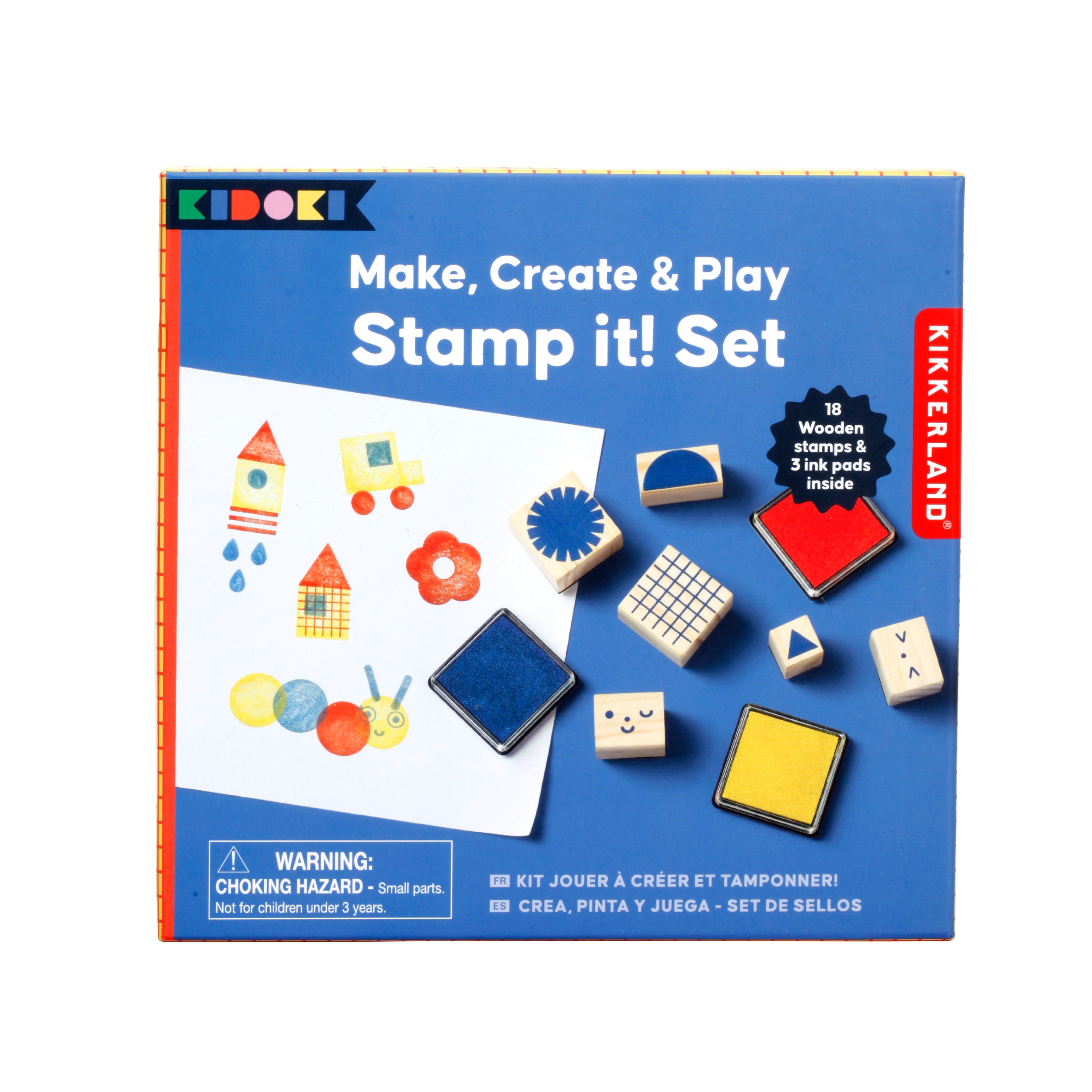 Kidoki Make, Create & Play: Stamp It! Craft Kit for Kids - DIY Stamping Art Set for Creative Projects, Birthday Gifts & Classroom Activities