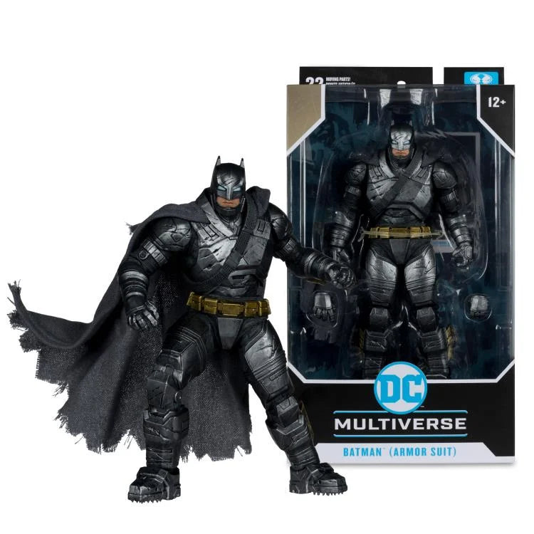 Batman Armor Suit Action Figure - Batman v Superman Dawn of Justice DC Multiverse Collectible Toy for Display & Play
