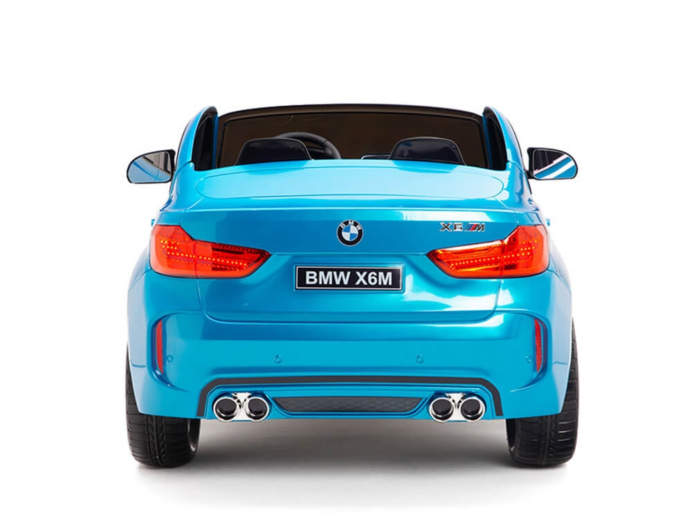 BMW X6M 12V Kids Ride On Car with Parent Remote Control - 2 Seater Electric Toy Car for Boys & Girls - Blue - Perfect for Indoor & Outdoor Play, Birthday Gifts