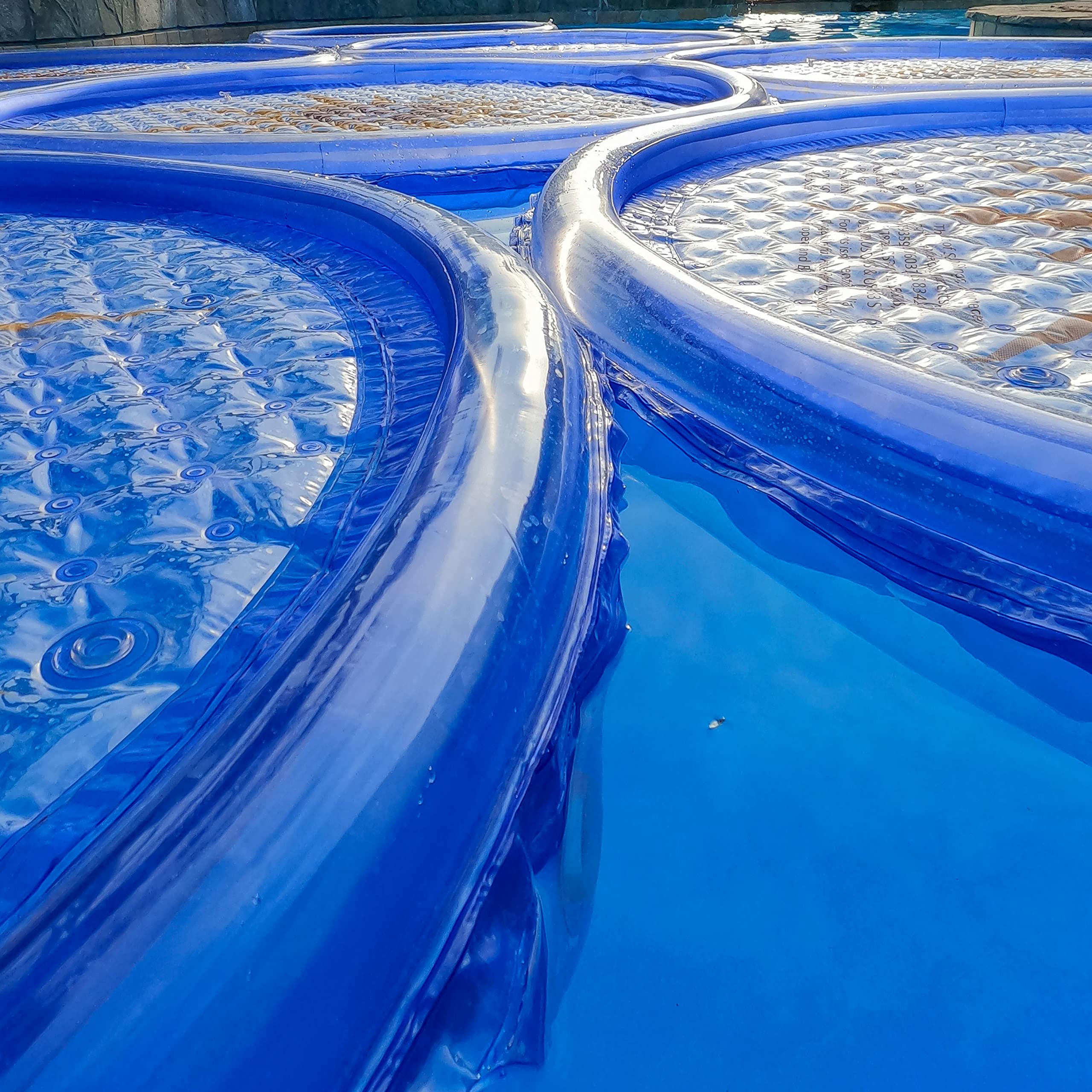 Solar Pool Heater - 9 Pack UV Resistant Solar Sun Rings for Above Ground & Inground Swimming Pools, Hot Tubs, and Spas | Efficient Water Heating Accessory | Durable Circular Solar Cover for Energy Savings | Perfect for Backyard, Vacation Homes & Resorts