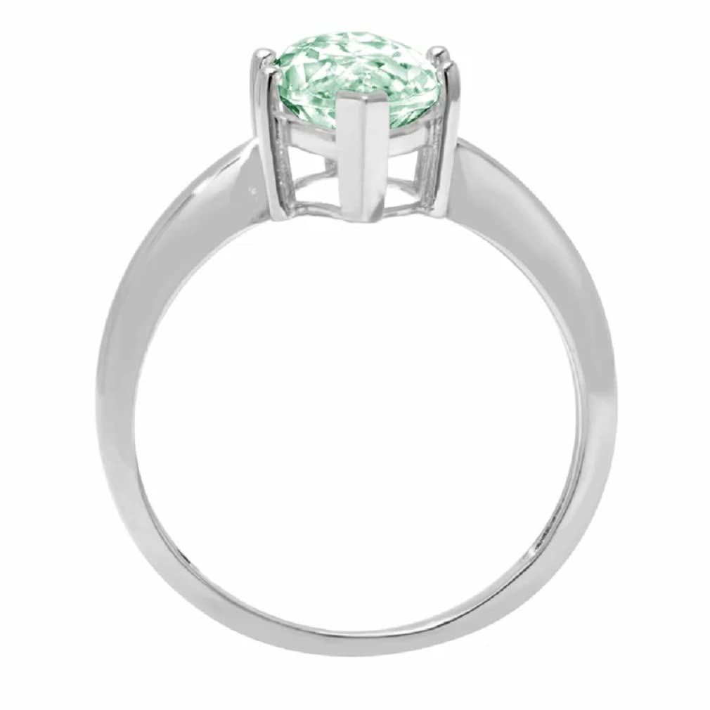 3 CT Marquise Cut Green Moissanite Engagement Ring - Vintage Antique Wedding Bridal Ring, Diamond Solitaire Promise Ring for Women, Anniversary Gift (Perfect for Proposals, Weddings & Special Occasions)