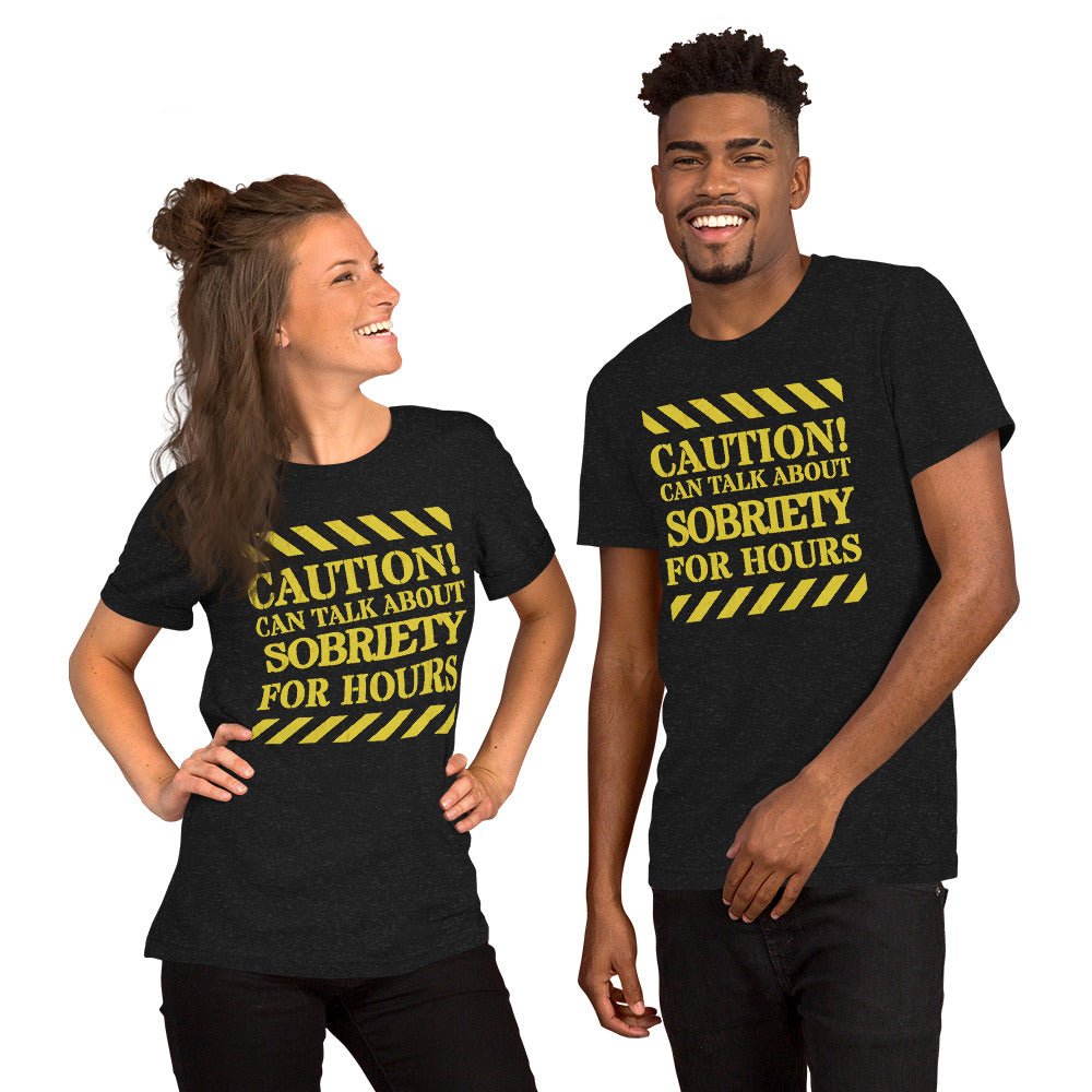 Funny Sobriety Conversation Starter T-Shirt - Unisex Tee for AA Meetings, Recovery Gifts & Sober Life Celebration