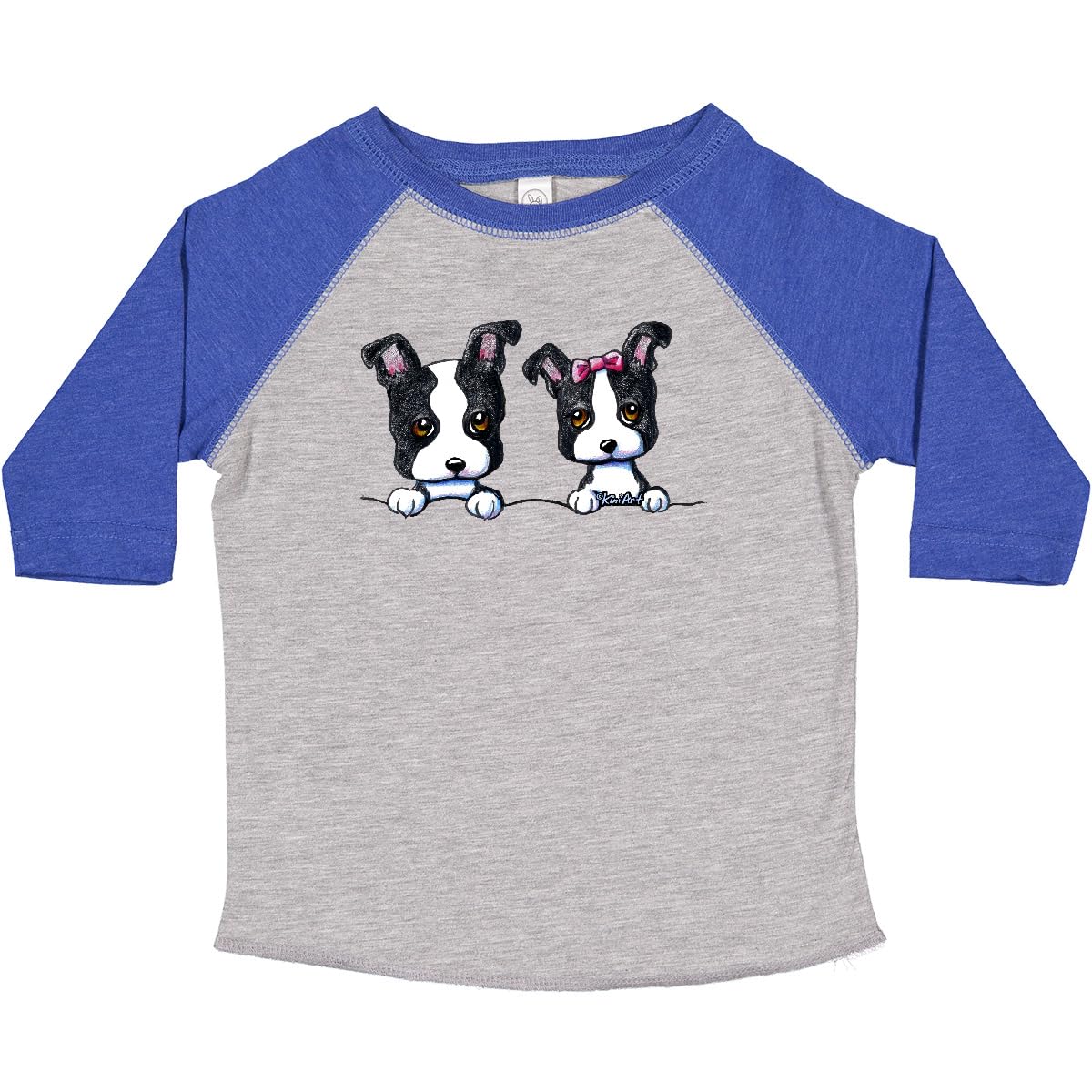 Inktastic Boston Terriers Dark Apparel Toddler T-Shirt - Cute Dog Lover Outfit for Kids | Soft Cotton Tee for Boys & Girls | Perfect for Playdates, Family Photos & Pet-Themed Events