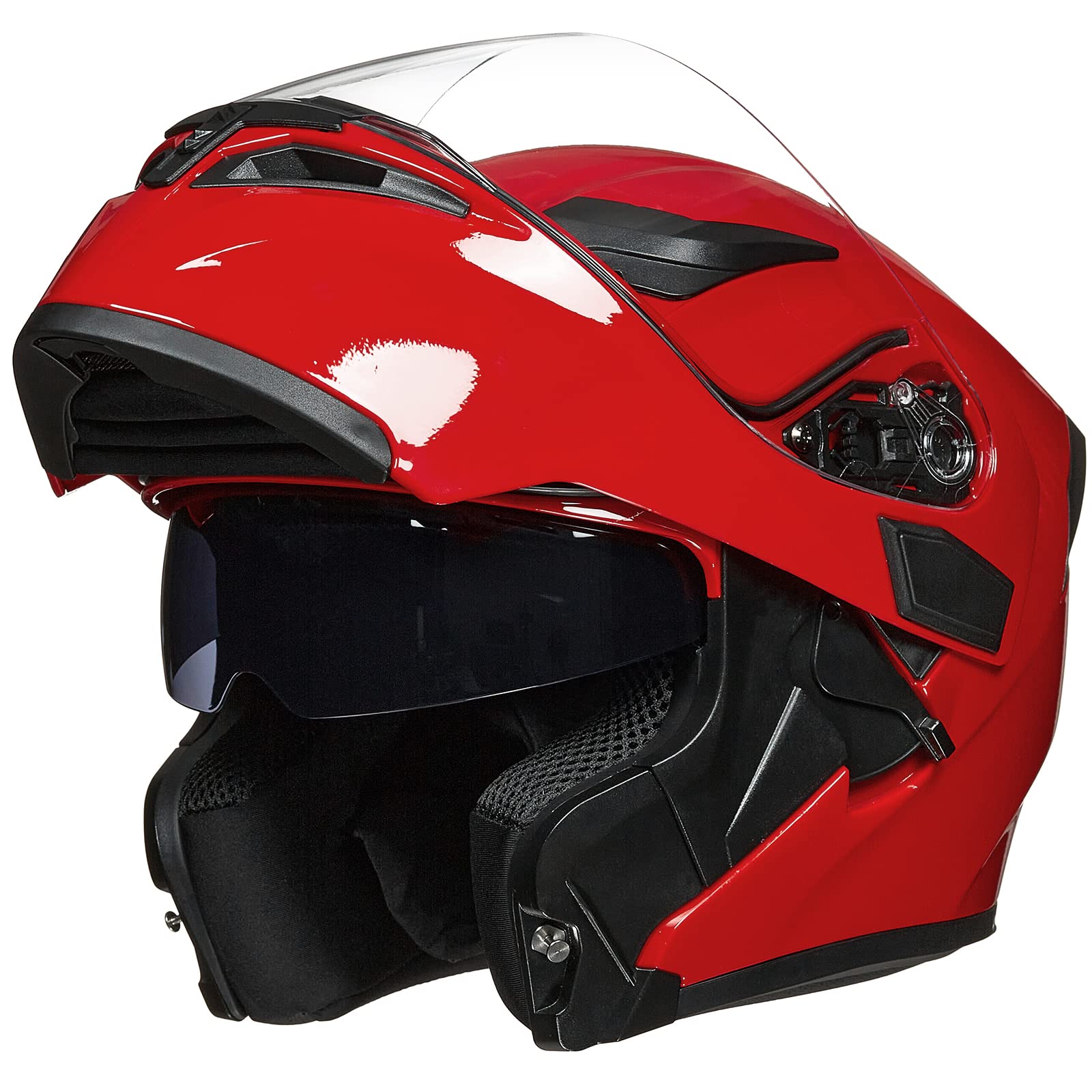 ILM Motorcycle Helmet DOT Approved - Modular Full Face Flip Up Dual Visor Helmet (6 Color Options) - Model 902 for Street Riding, Commuting & Long Distance Touring