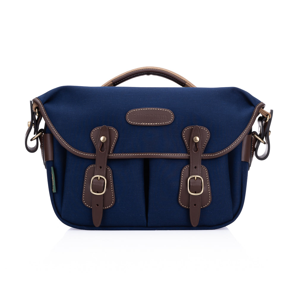 Billingham Hadley Pro Small Camera Bag - Navy Canvas Waterproof DSLR Shoulder Bag for Travel & Photography
