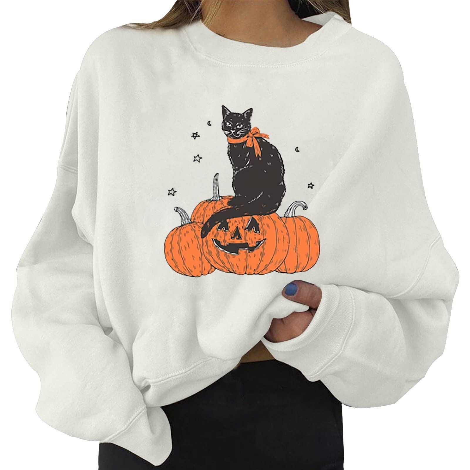 Women's Casual Letter Print Long Sleeve Crewneck Sweatshirt - Soft Everyday Pullover Hoodie for Women | Perfect for Lounge Wear, Street Style & Fall Fashion