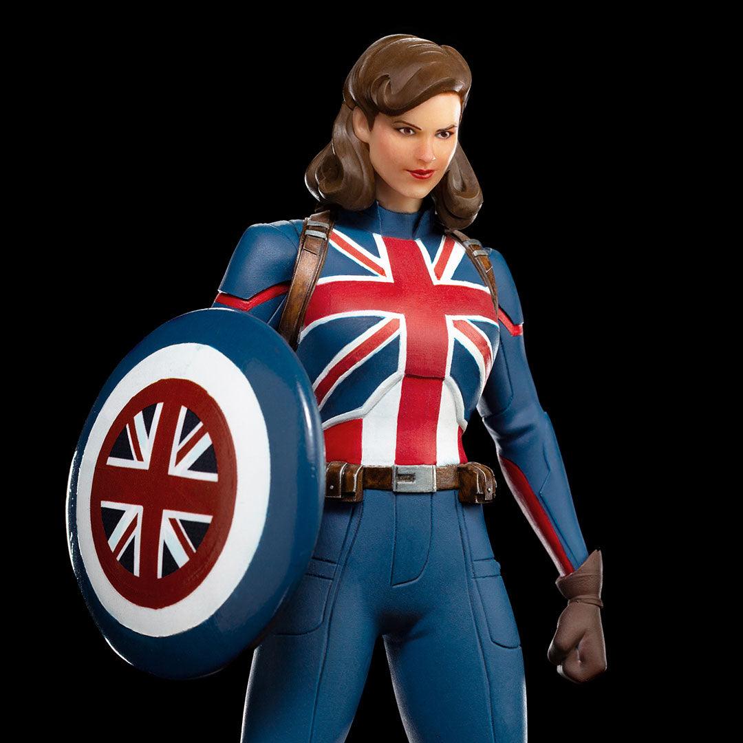 Iron Studios What If...? Captain Carter Art Scale 1/10 Statue - Collectible Marvel Superhero Figure for Display & Gifts