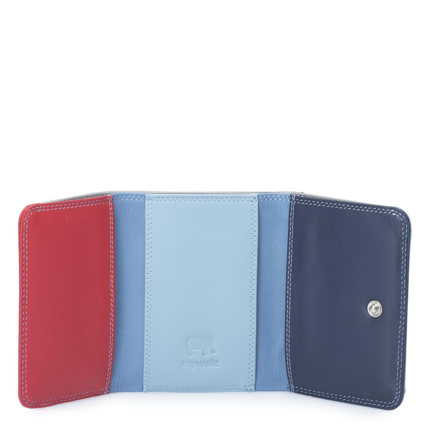 Mywalit Mini Tri-fold Leather Wallet for Men & Women - 3 Card Slots, Note Section & Coin Pocket | Stylish & Compact Royal Leather Wallet | Perfect for Everyday Use, Travel & Gifts