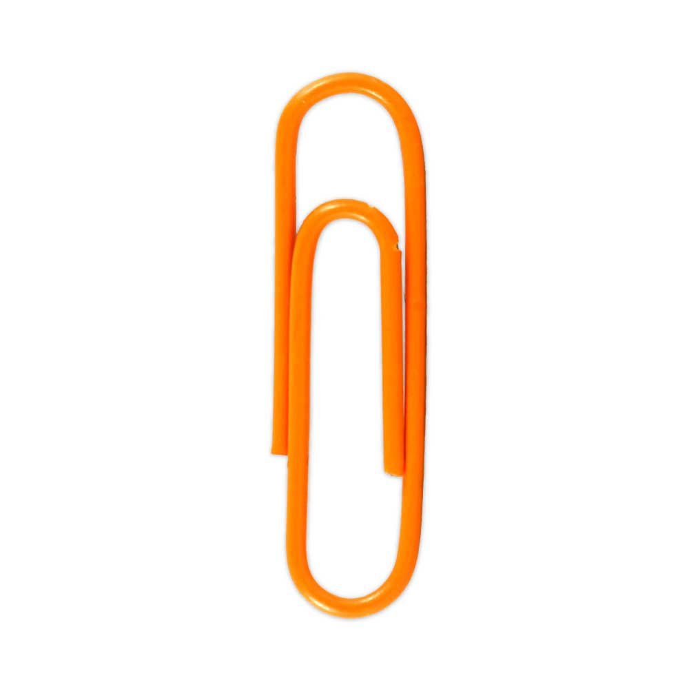 JAM PAPER Office Clip Assortment - 1 Binder Clip, 1 Round Paper Cloop, 2 Paper Clips (Regular & Jumbo) - 4-Pack Orange - Perfect for Organizing Documents, School Supplies, and Office Work